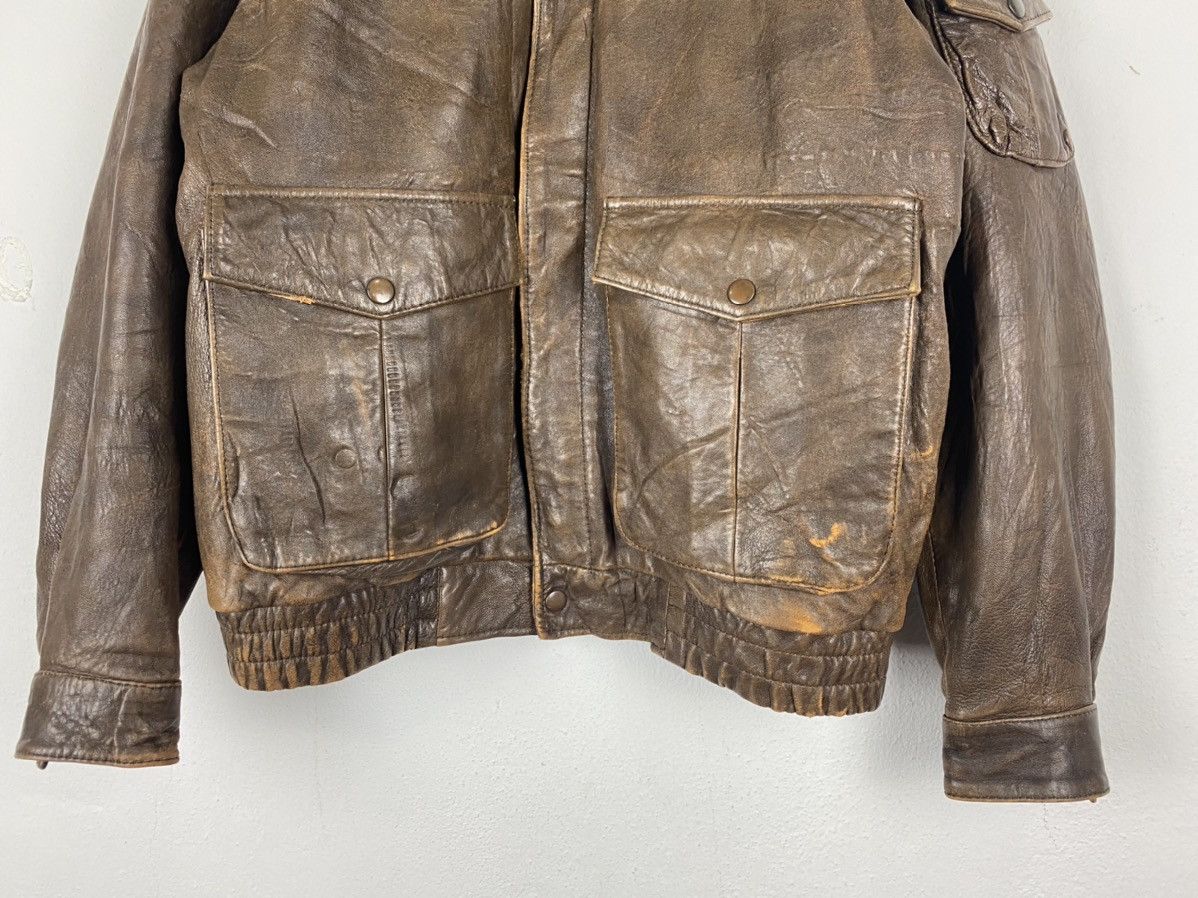Vintage 🔥VINTAGE FLIGHT LEATHER JACKET BY HOUSTON NYC Size US M / EU 48-50 / 2 - 5 Thumbnail