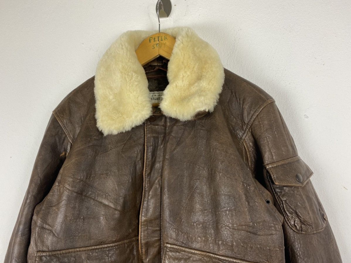 Vintage 🔥VINTAGE FLIGHT LEATHER JACKET BY HOUSTON NYC Size US M / EU 48-50 / 2 - 4 Thumbnail