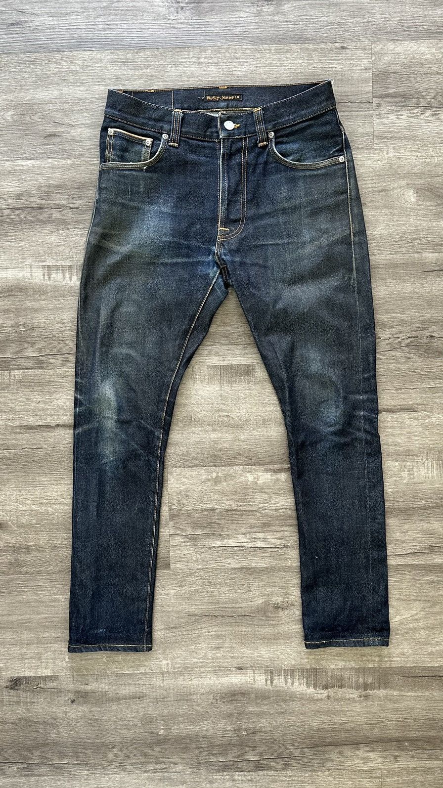 Nudie Jeans Nudie Jeans - Lean Dean - Dry Japan Selvage Size US 29 - 1 Thumbnail