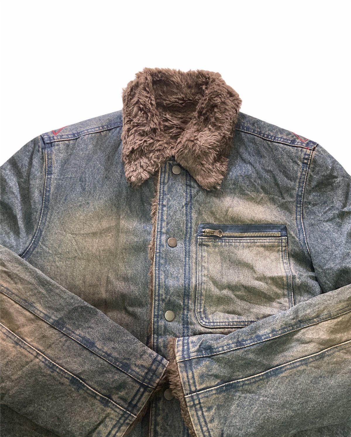 PPFM × Seditionaries PPFM DENIM FURRY JACKET Size US L / EU 52-54 / 3 - 2 Thumbnail