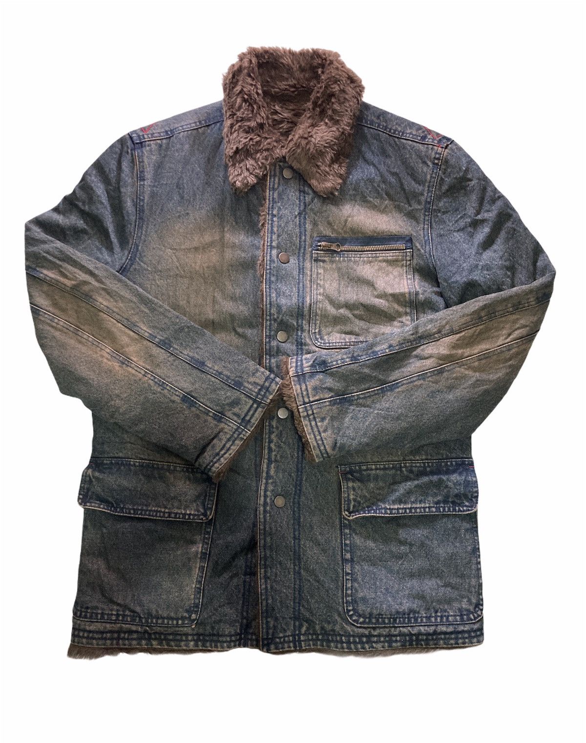 PPFM × Seditionaries PPFM DENIM FURRY JACKET Size US L / EU 52-54 / 3 - 1 Thumbnail