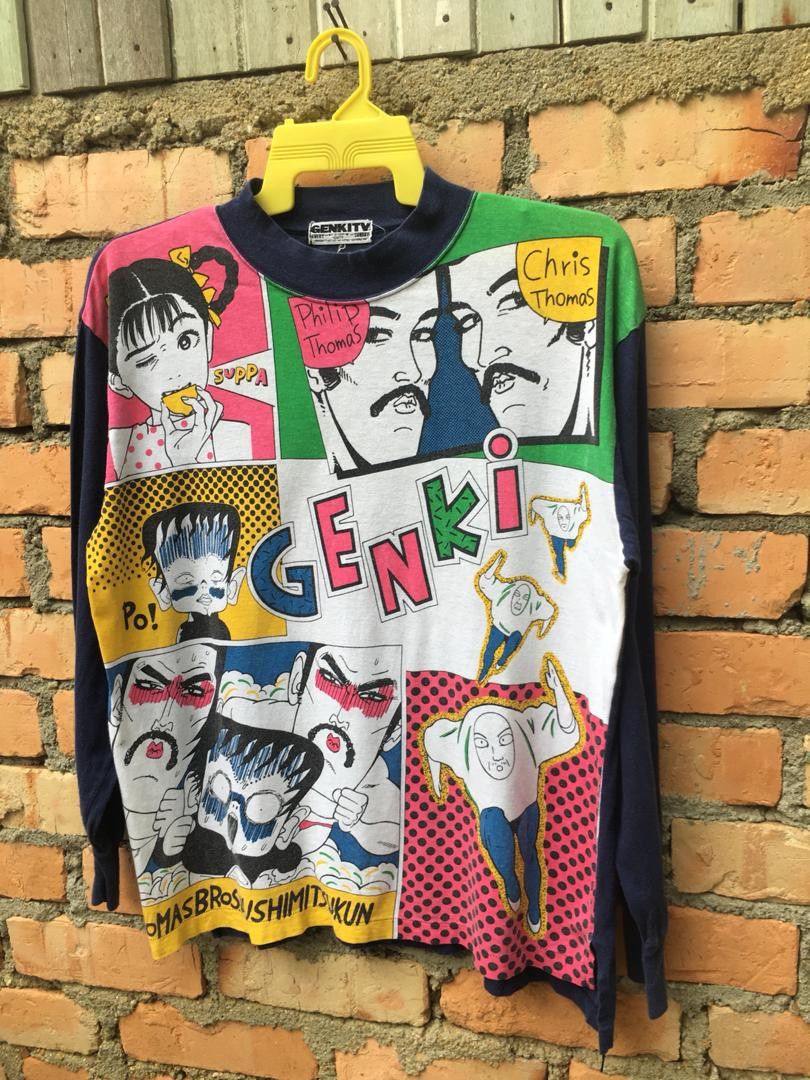 Cartoon Network × Japanese Brand Vintage Genki TV Show T shirt Long Sleeve Size US M / EU 48-50 / 2 - 3 Thumbnail