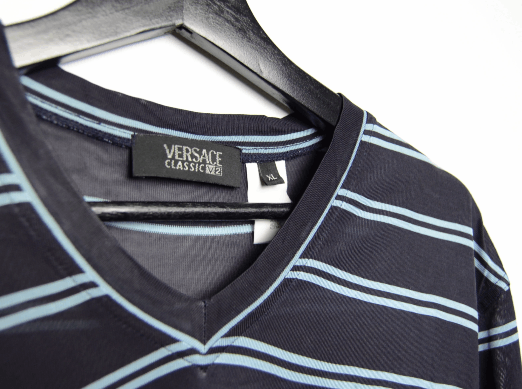 Versace versace y2k mesh v neck tee-shirt Size US XL / EU 56 / 4 - 6 Thumbnail