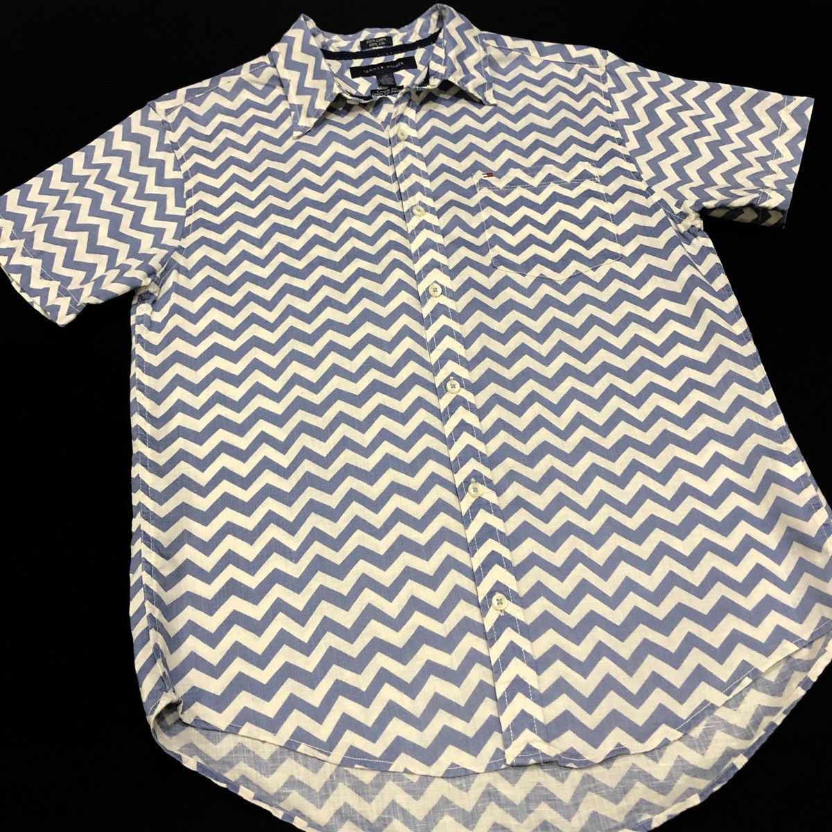 Tommy Hilfiger Tommy Hilfiger Short Sleeves Shirt 100% Linen Size US L / EU 52-54 / 3 - 3 Thumbnail