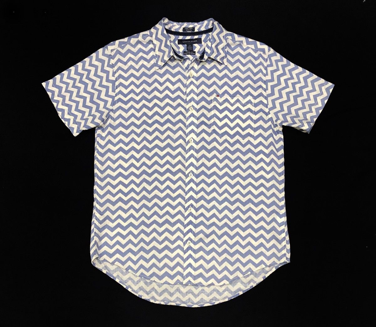 Tommy Hilfiger Tommy Hilfiger Short Sleeves Shirt 100% Linen Size US L / EU 52-54 / 3 - 2 Thumbnail