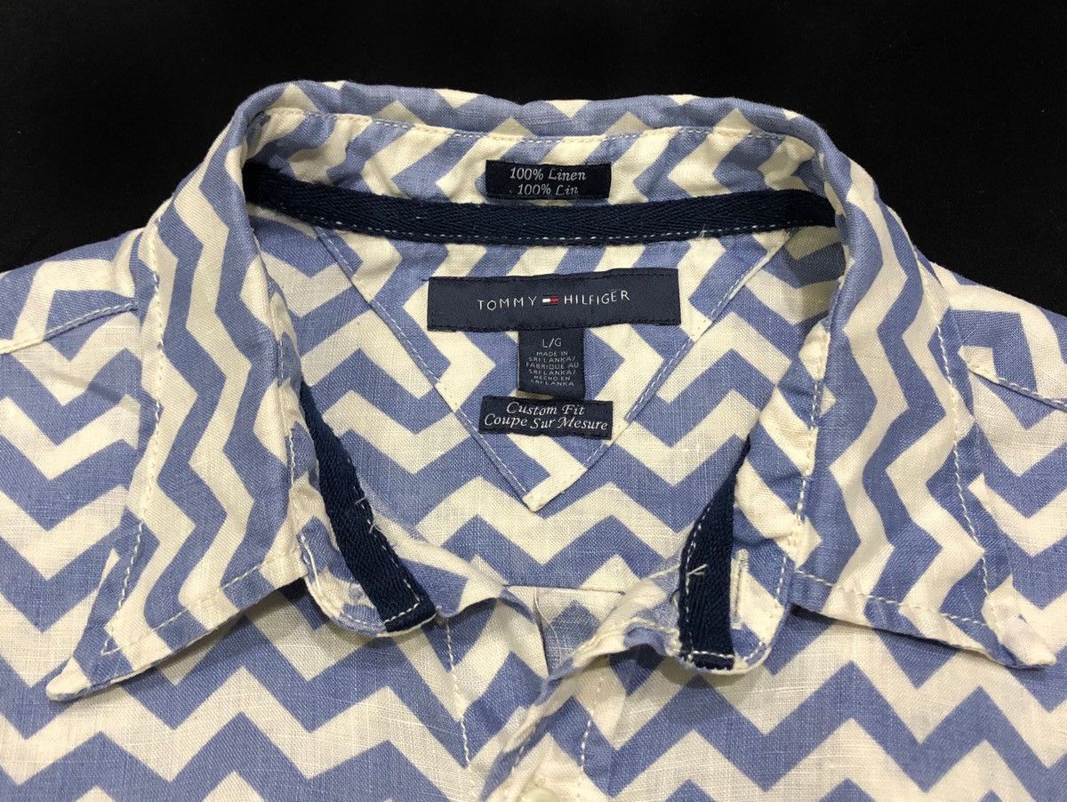 Tommy Hilfiger Tommy Hilfiger Short Sleeves Shirt 100% Linen Size US L / EU 52-54 / 3 - 9 Thumbnail