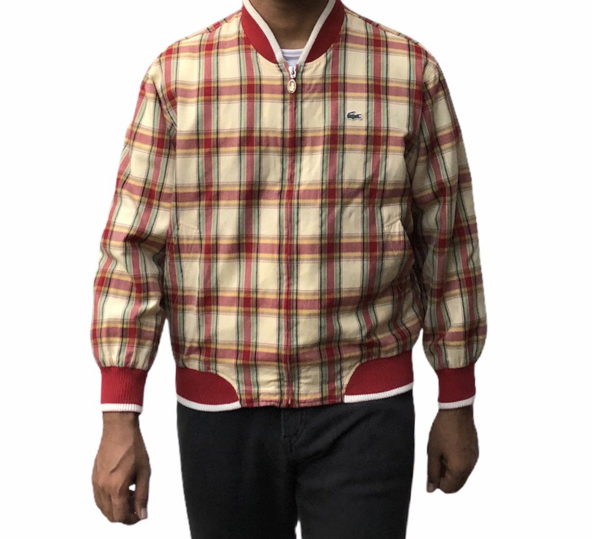 Lacoste Vintage Lacoste Bomber Jacket Size US S / EU 44-46 / 1 - 3 Thumbnail