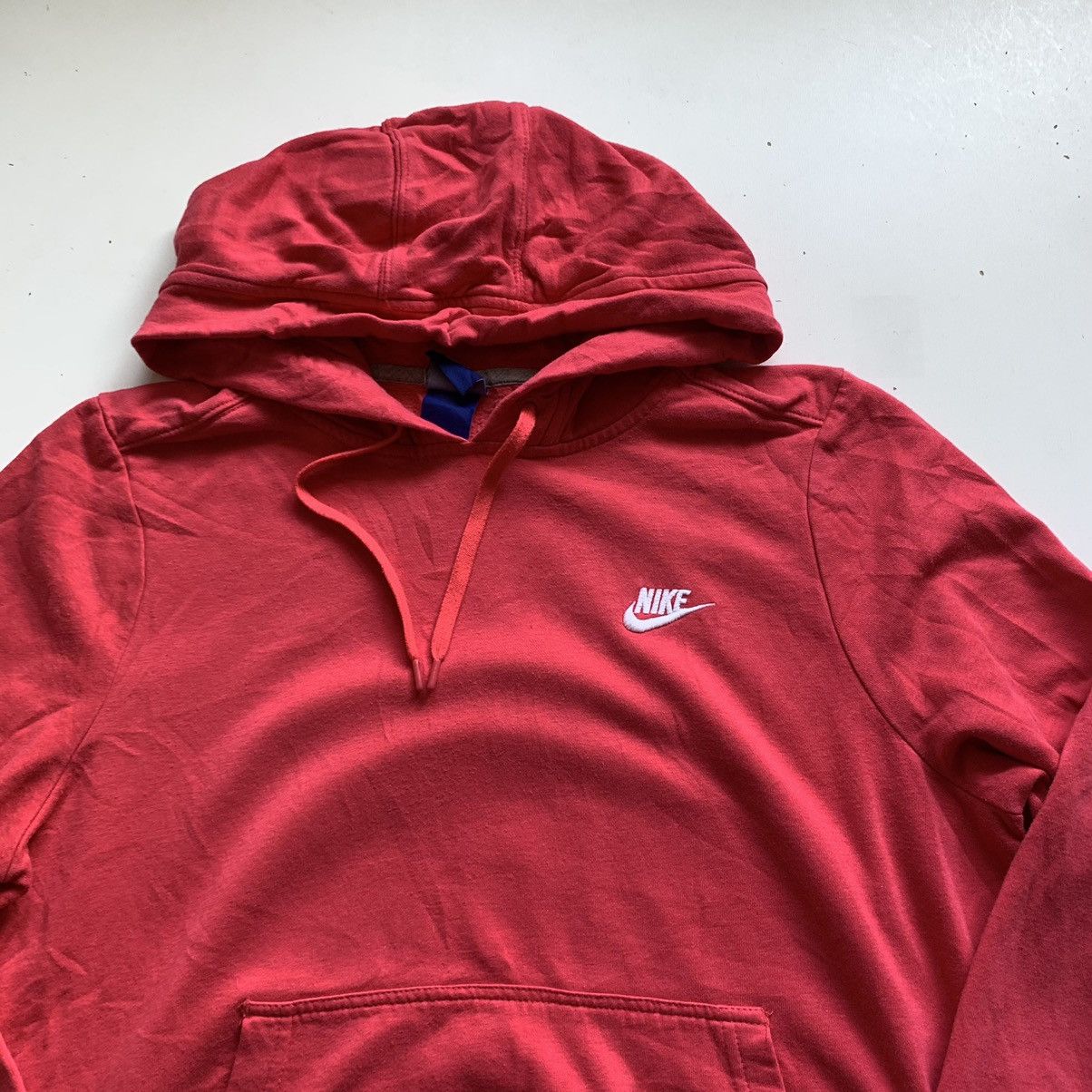 Nike Vintage 2000s Nike Embroidered Swoosh Hoodie Pink Medium Size US M / EU 48-50 / 2 - 2 Thumbnail