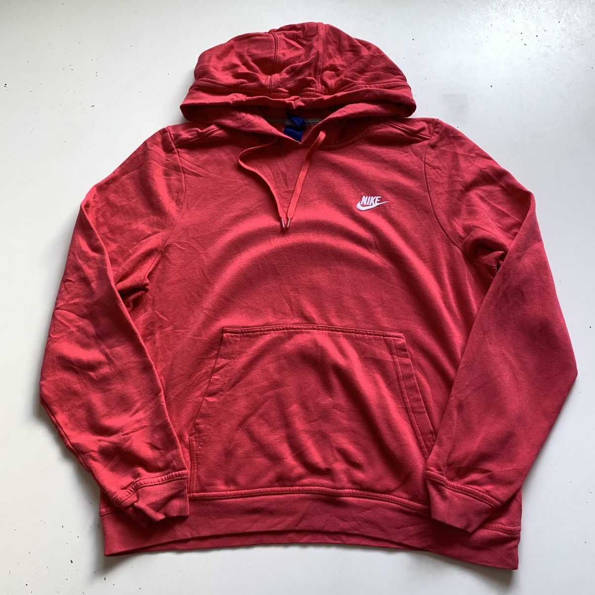 Nike Vintage 2000s Nike Embroidered Swoosh Hoodie Pink Medium Size US M / EU 48-50 / 2 - 1 Thumbnail
