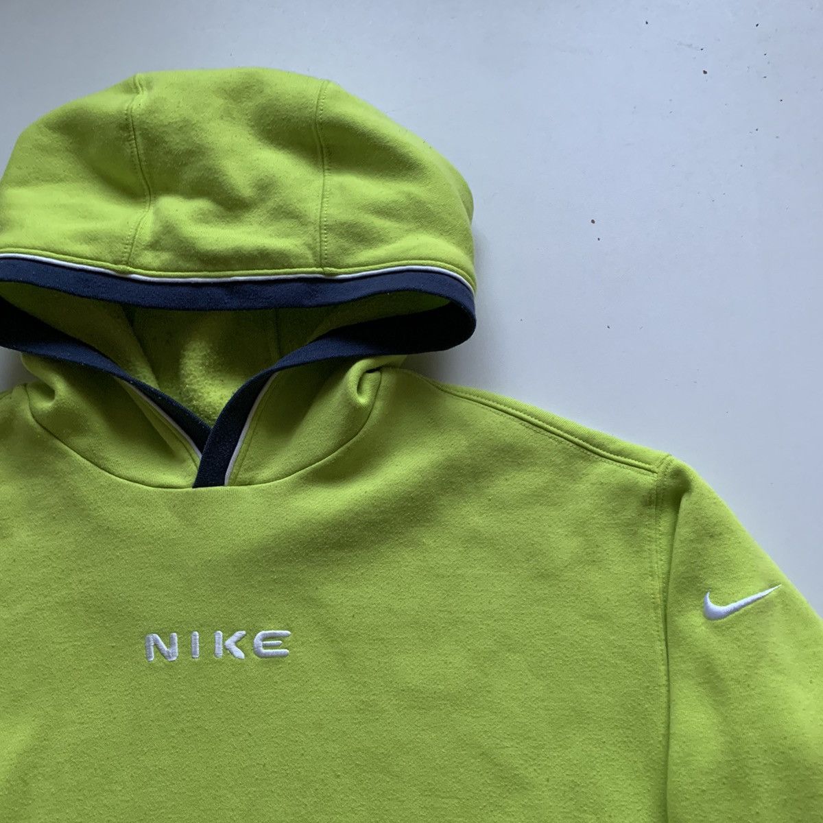 Nike Vintage 2000s Nike Embroidered Swoosh Pullover Hoodie Rare Size US L / EU 52-54 / 3 - 2 Thumbnail