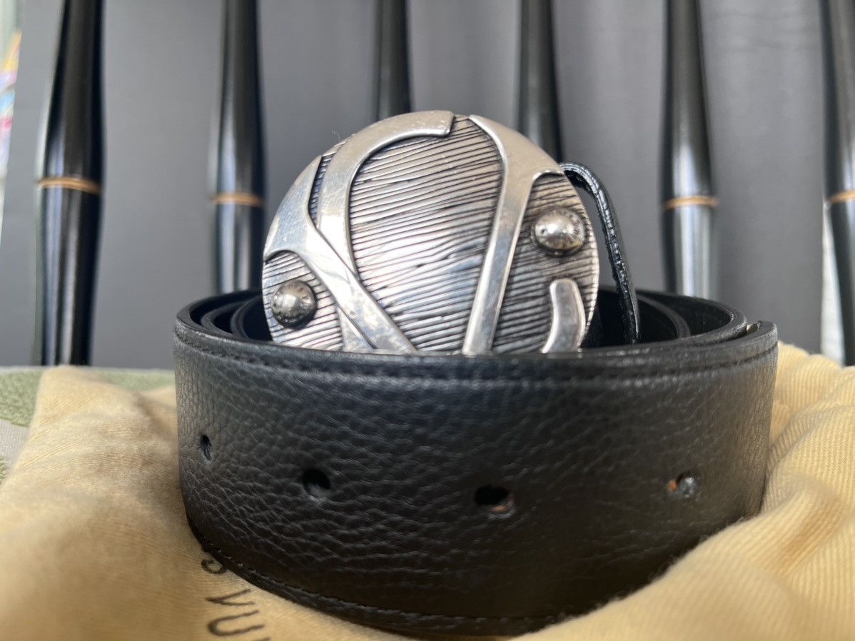 Round Monogram Plague Logo Belt