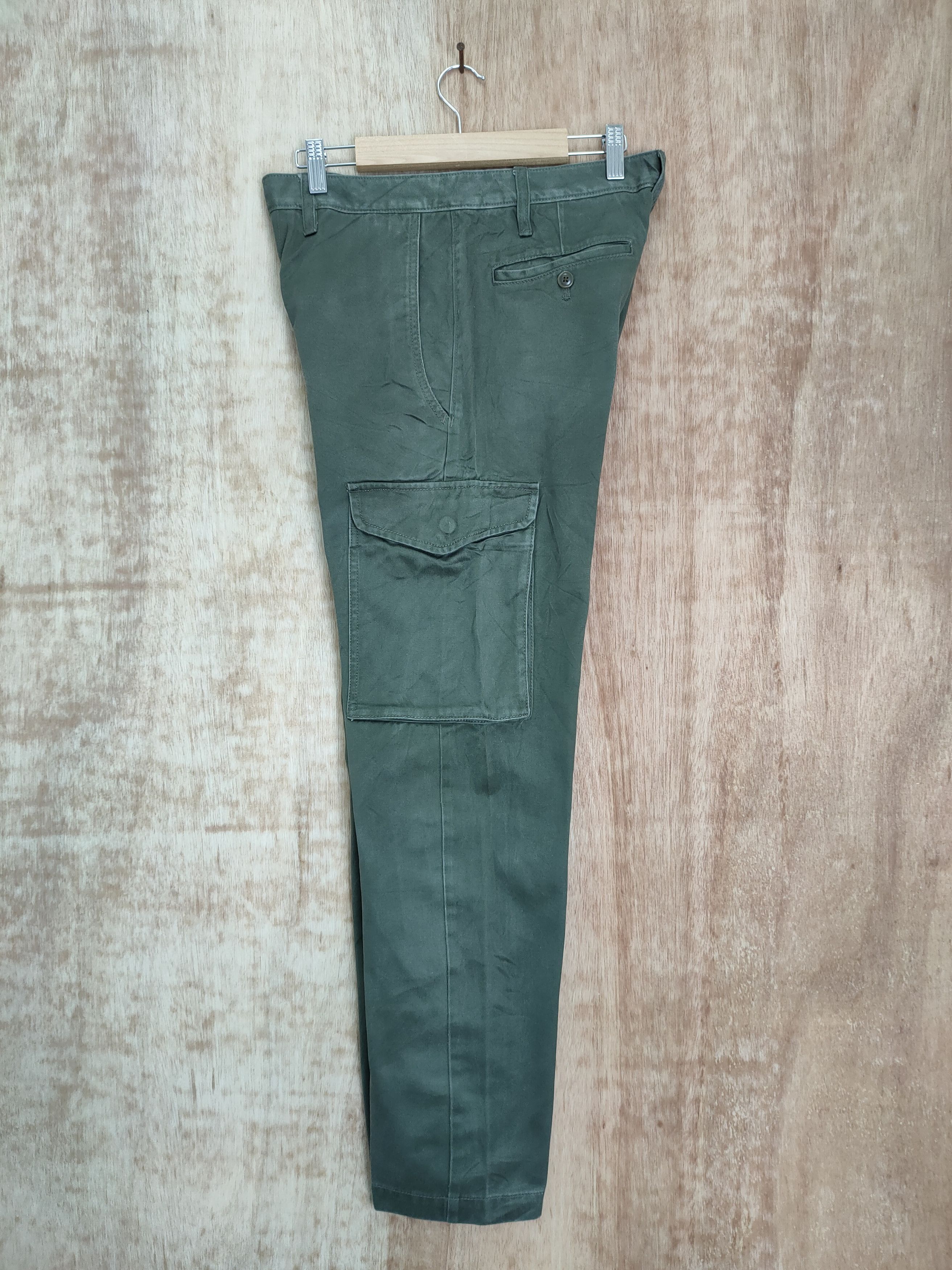 Japanese Brand JAPANESE GREEN CARGO PANTS / TACTICAL PANTS Size US 29 - 2 Thumbnail