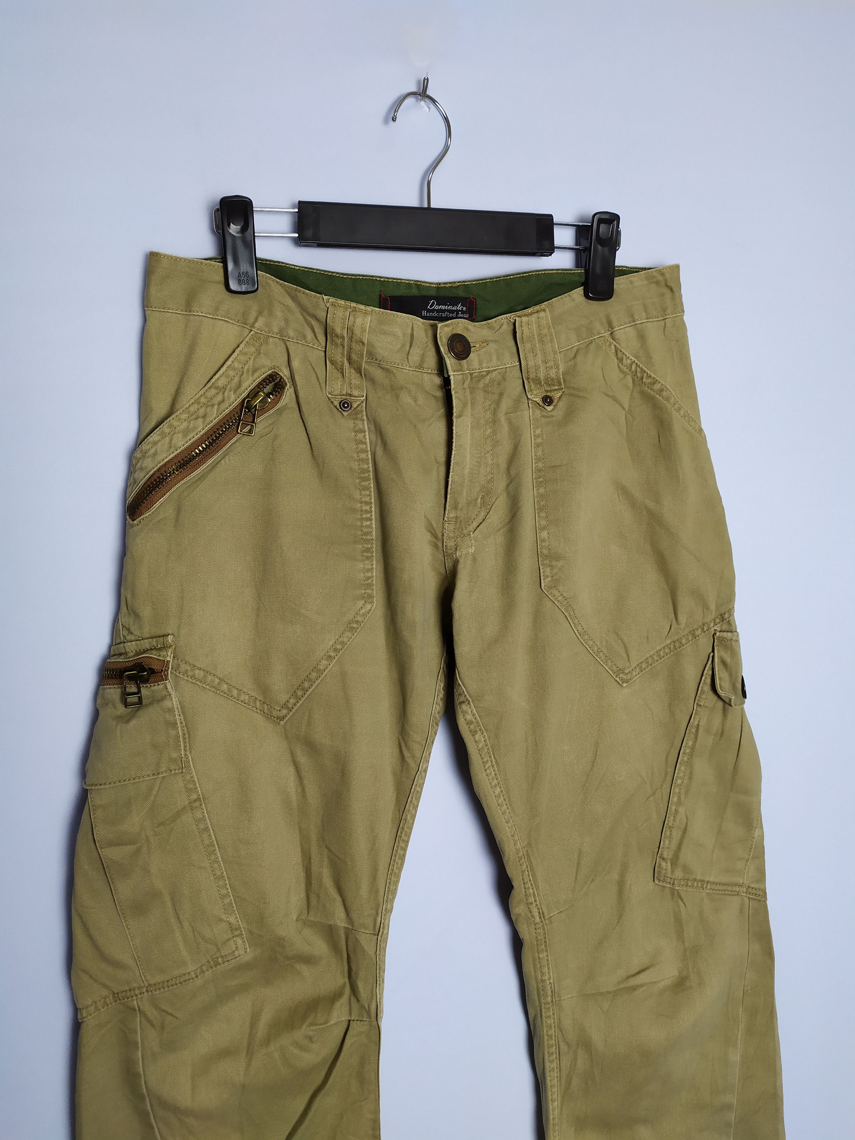 Japanese Brand VINTAGE DOMINATED HANDCRAFTED FADED CARGO PANTS Size US 32 / EU 48 - 5 Thumbnail