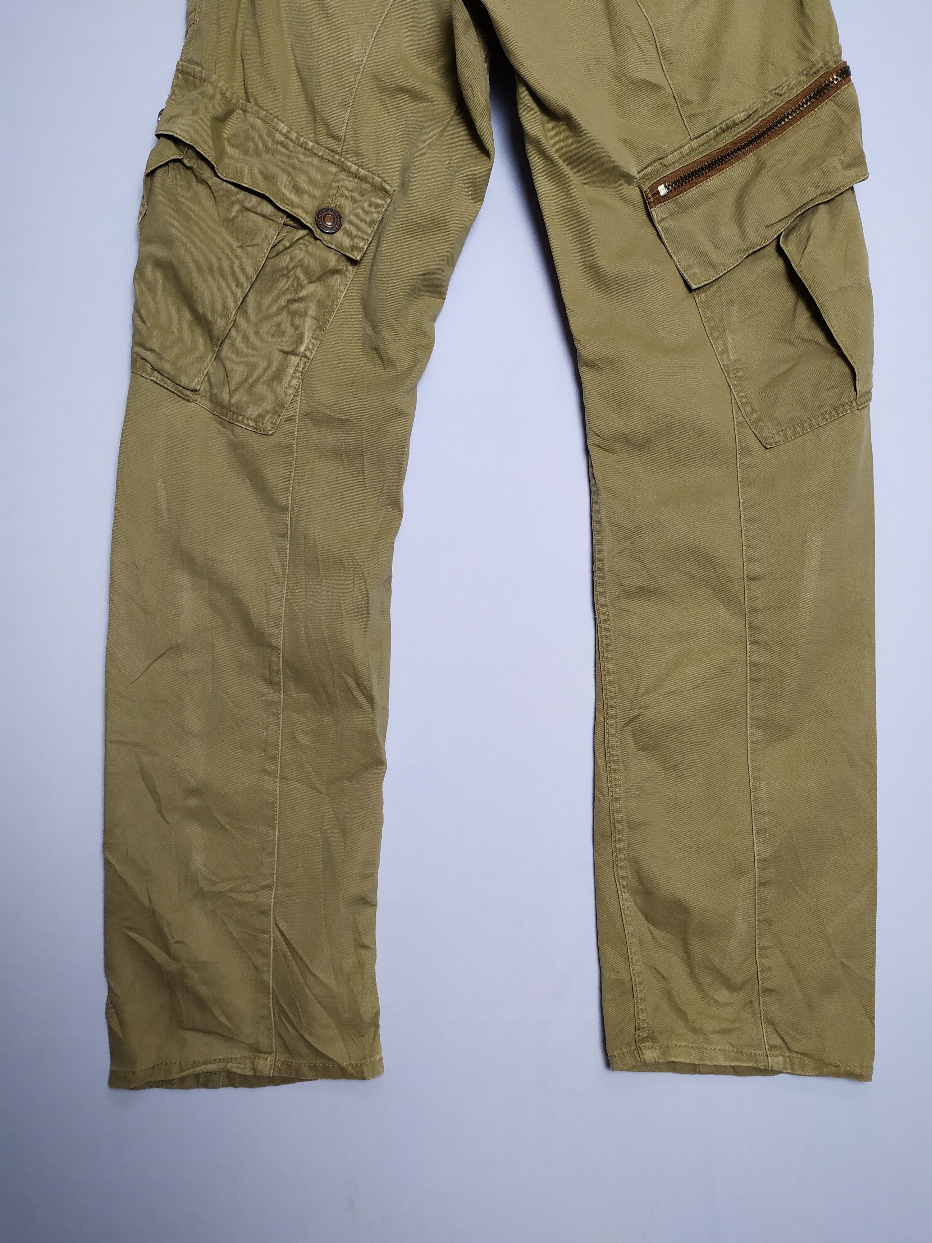 Japanese Brand VINTAGE DOMINATED HANDCRAFTED FADED CARGO PANTS Size US 32 / EU 48 - 9 Thumbnail