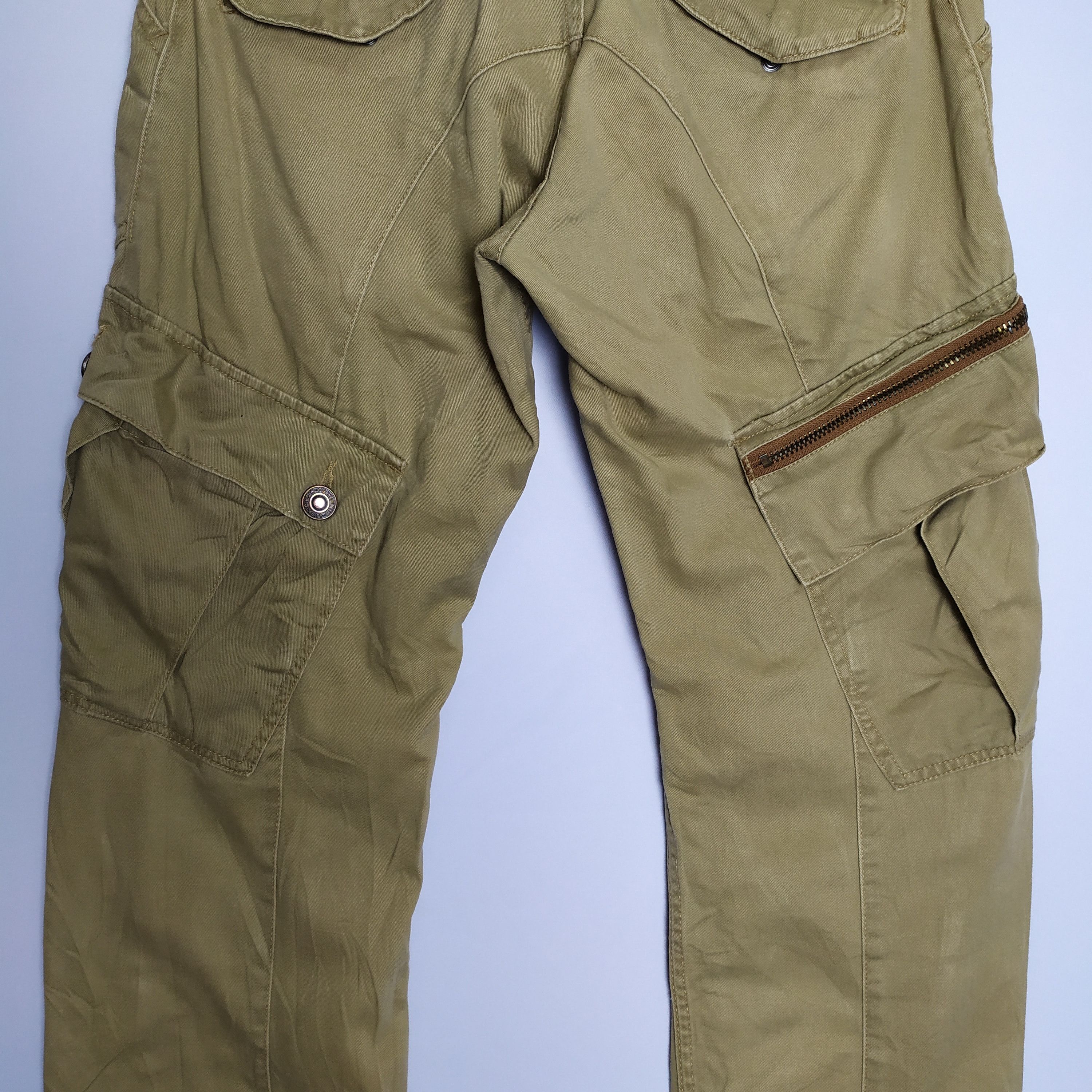 Japanese Brand VINTAGE DOMINATED HANDCRAFTED FADED CARGO PANTS Size US 32 / EU 48 - 8 Thumbnail