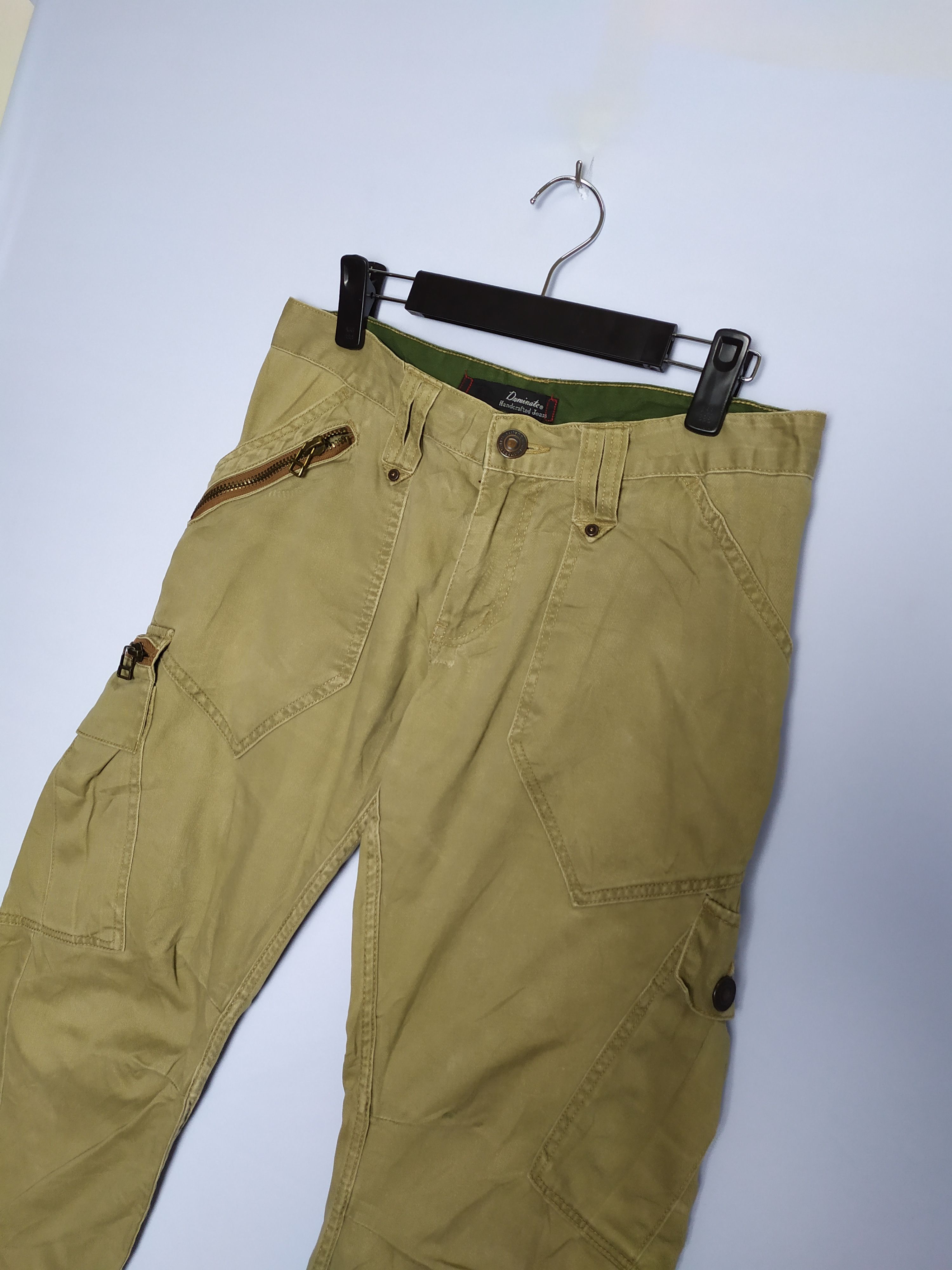 Japanese Brand VINTAGE DOMINATED HANDCRAFTED FADED CARGO PANTS Size US 32 / EU 48 - 4 Thumbnail
