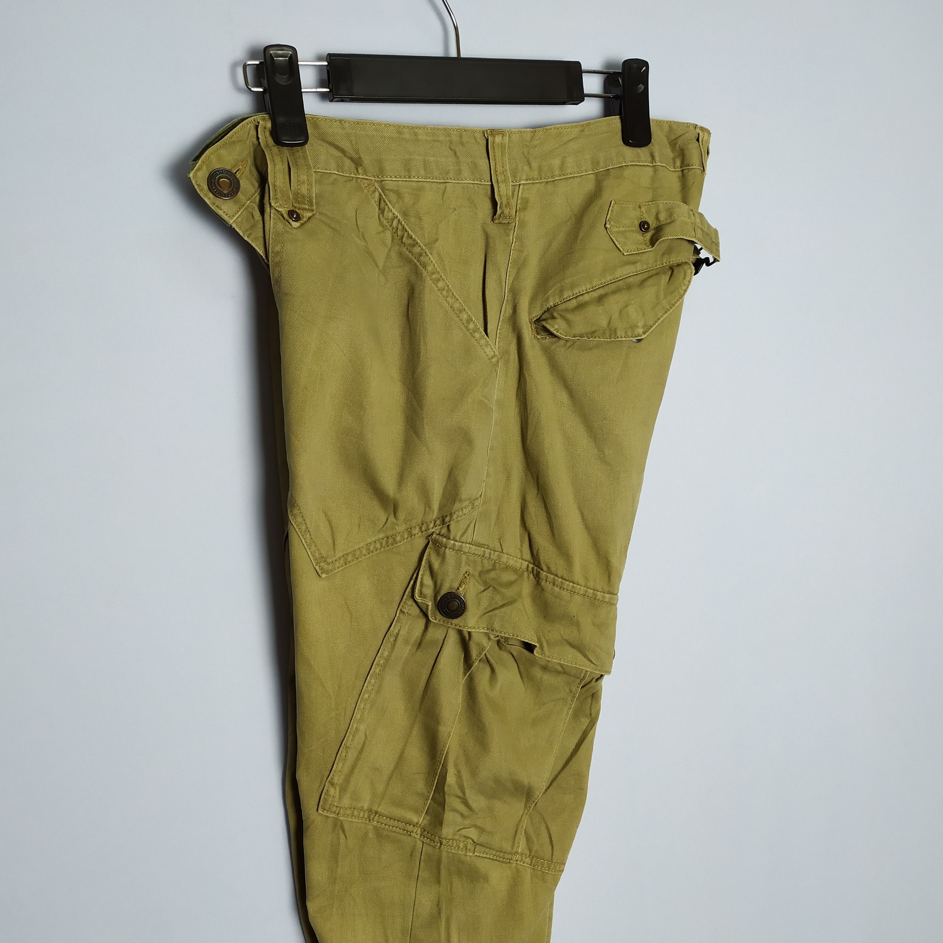 Japanese Brand VINTAGE DOMINATED HANDCRAFTED FADED CARGO PANTS Size US 32 / EU 48 - 14 Thumbnail