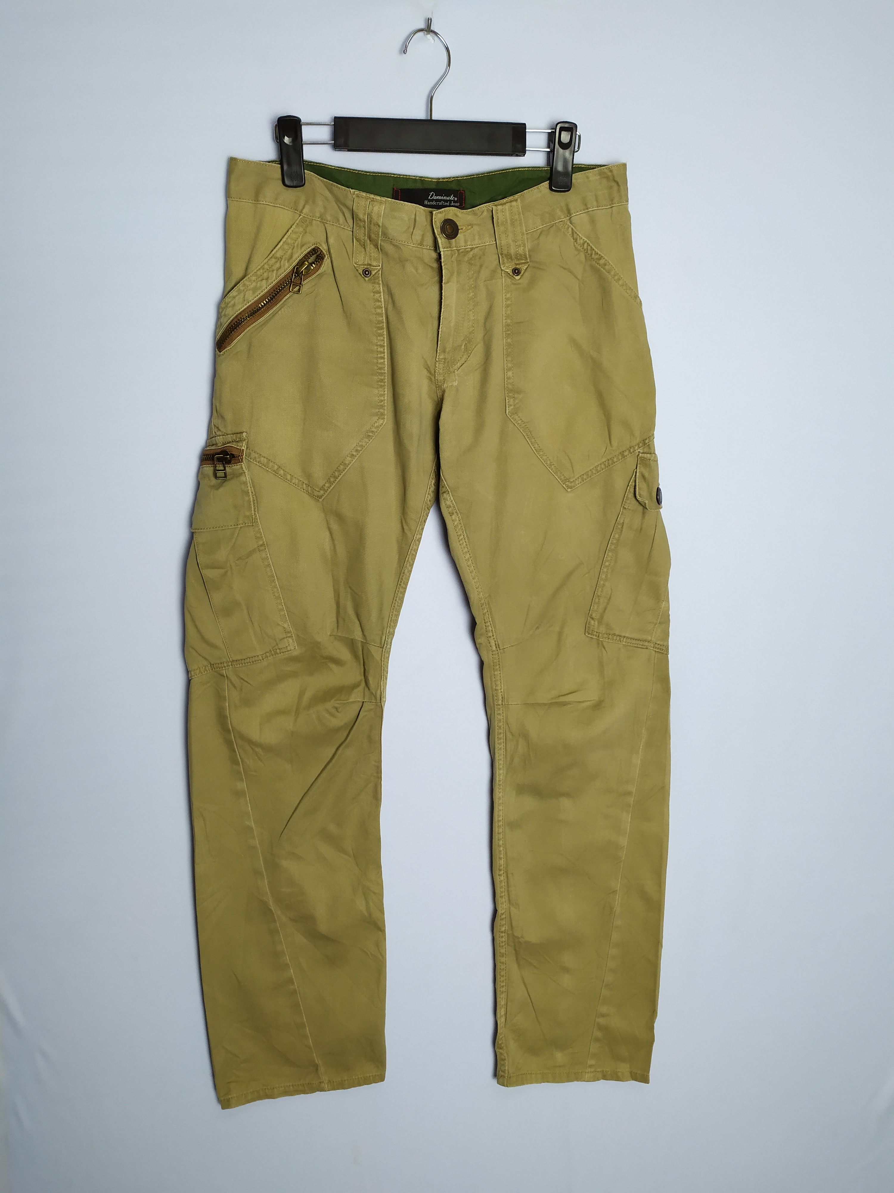 image of Buckle x Vintage Dominated Handcrafted Baggy Cargo Pants in Browns, Men's (Size 32)