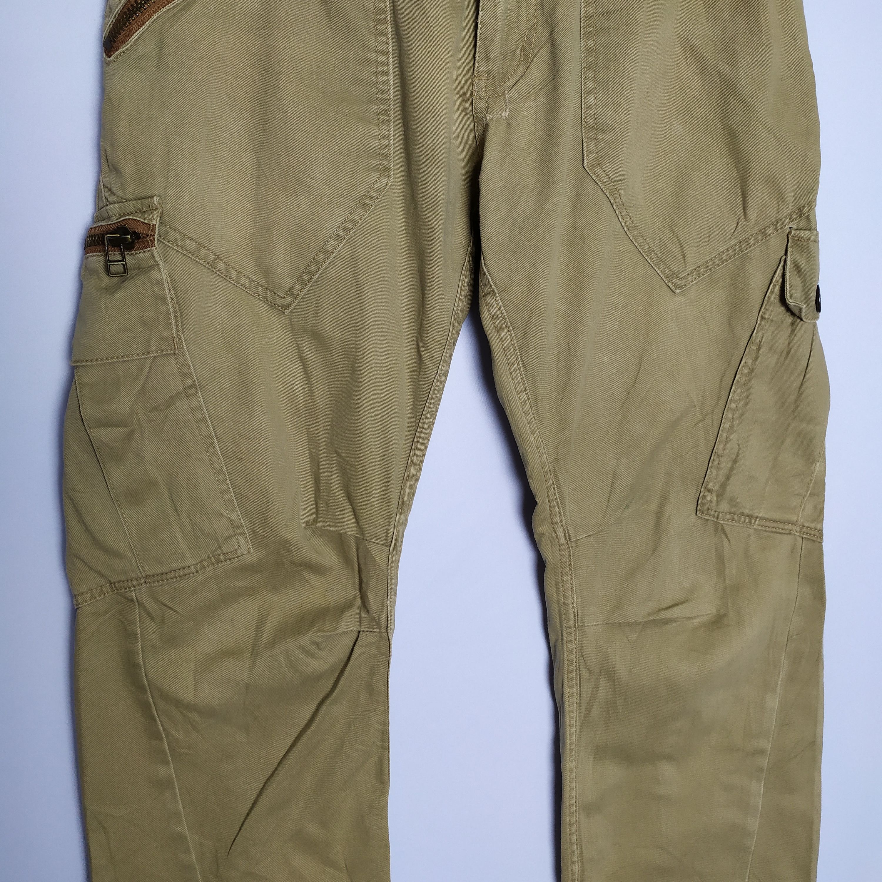 Japanese Brand VINTAGE DOMINATED HANDCRAFTED FADED CARGO PANTS Size US 32 / EU 48 - 7 Thumbnail