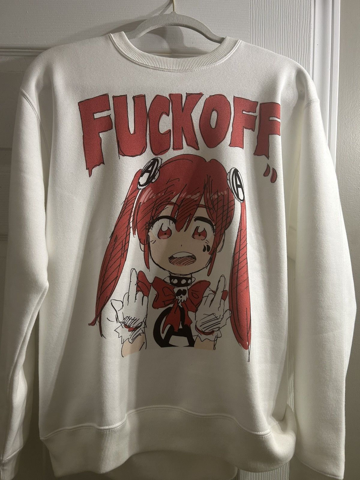 Japanese Brand Jun inagawa Fuck off Sweater Size US L / EU 52-54 / 3 - 1 Thumbnail