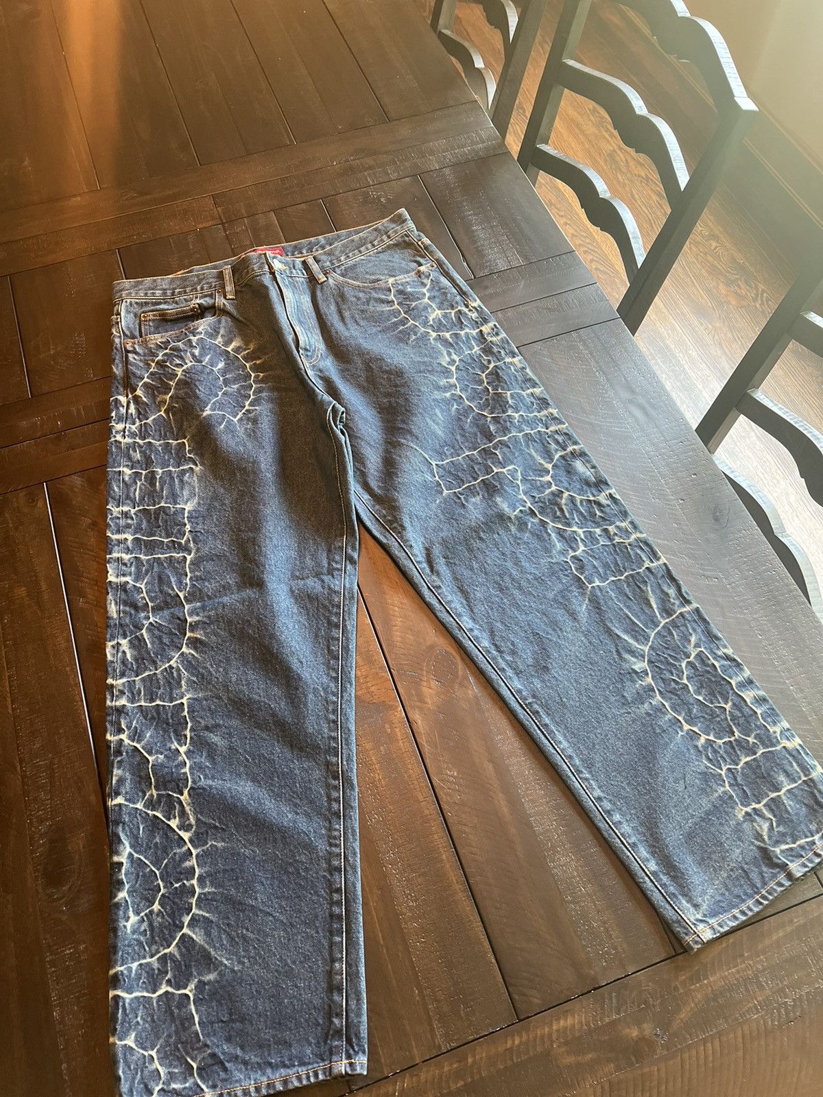 image of Supreme Ss23 Shibori Loose Fit Jean Indigo, Men's (Size 36)