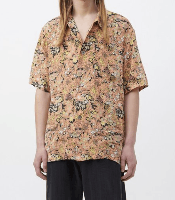 Our Legacy Our Legacy BOX SHIRT SHORT SLEEVE RED PLANTS | Grailed