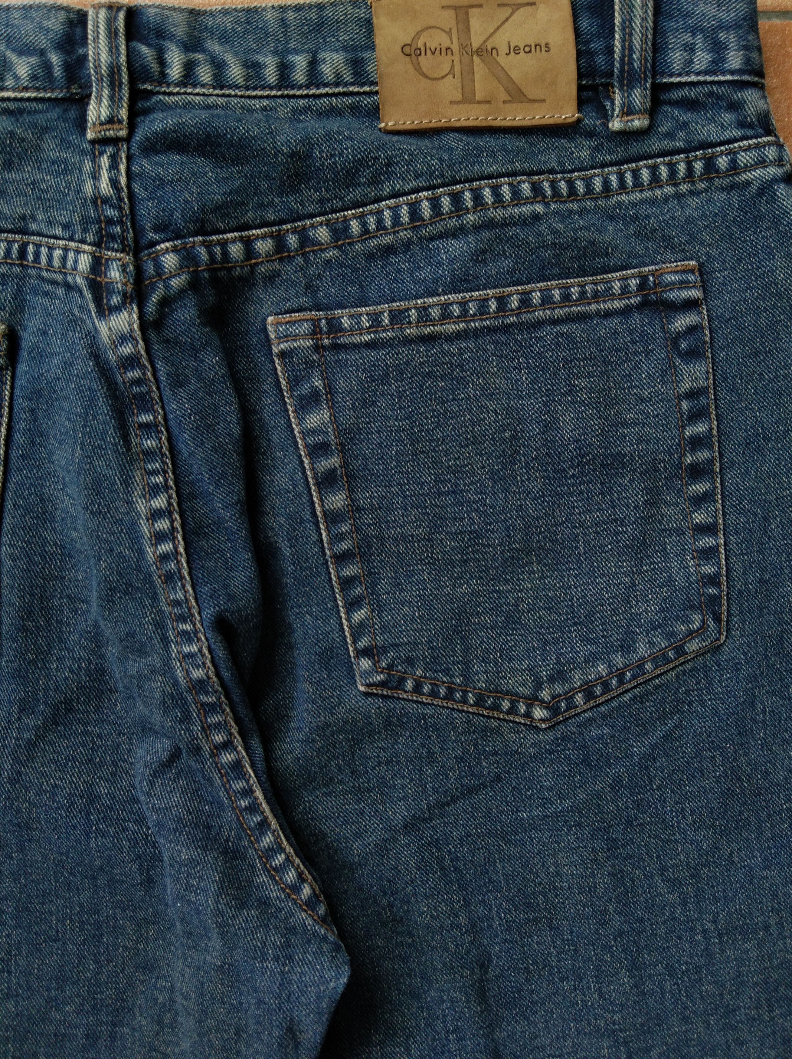 Calvin Klein 1990s Calvin Klein Fringe Beads Baggy Denim Pant Size 34" / US 12 / IT 48 - 7 Thumbnail