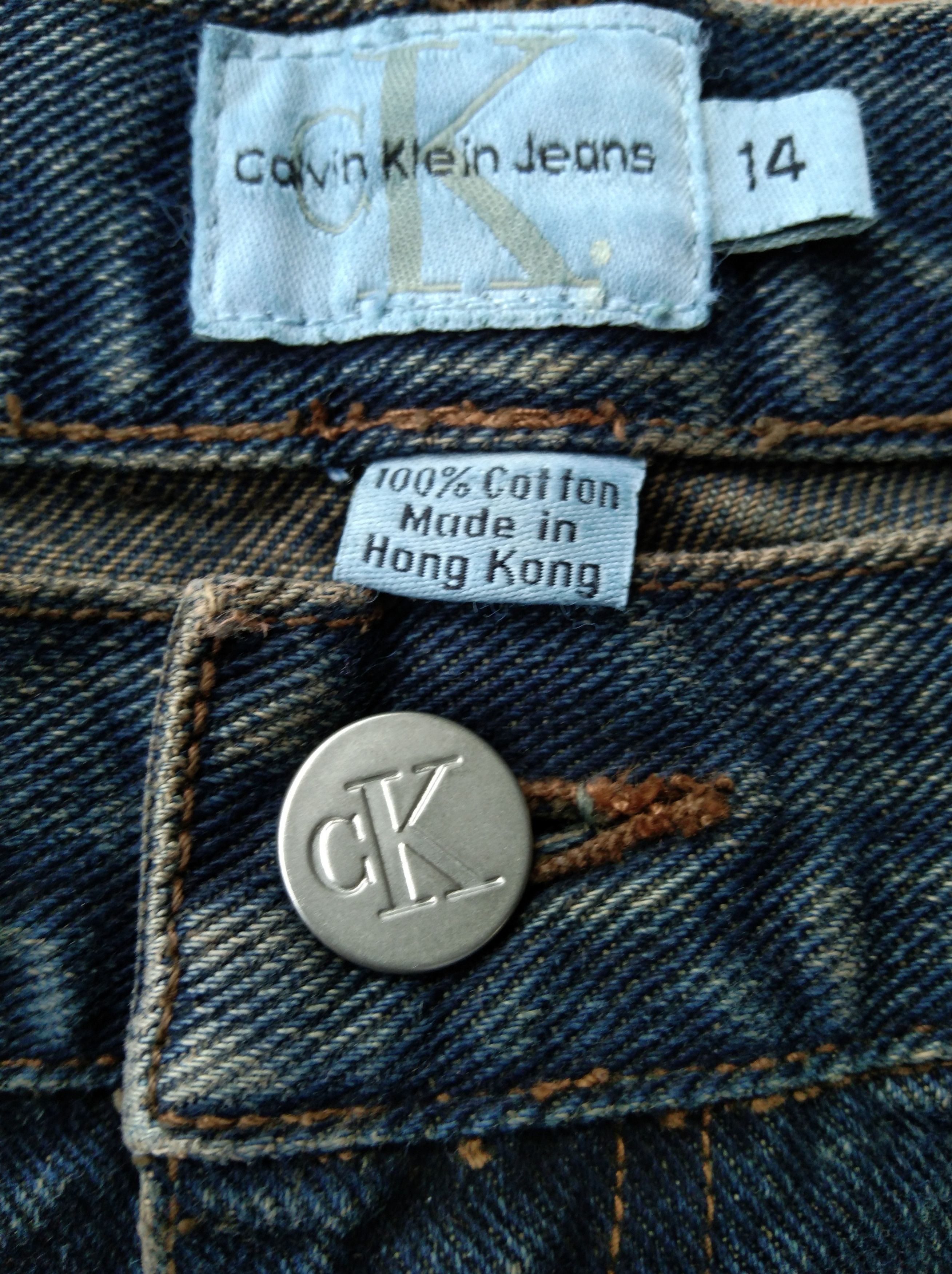 Calvin Klein 1990s Calvin Klein Fringe Beads Baggy Denim Pant Size 34" / US 12 / IT 48 - 6 Thumbnail