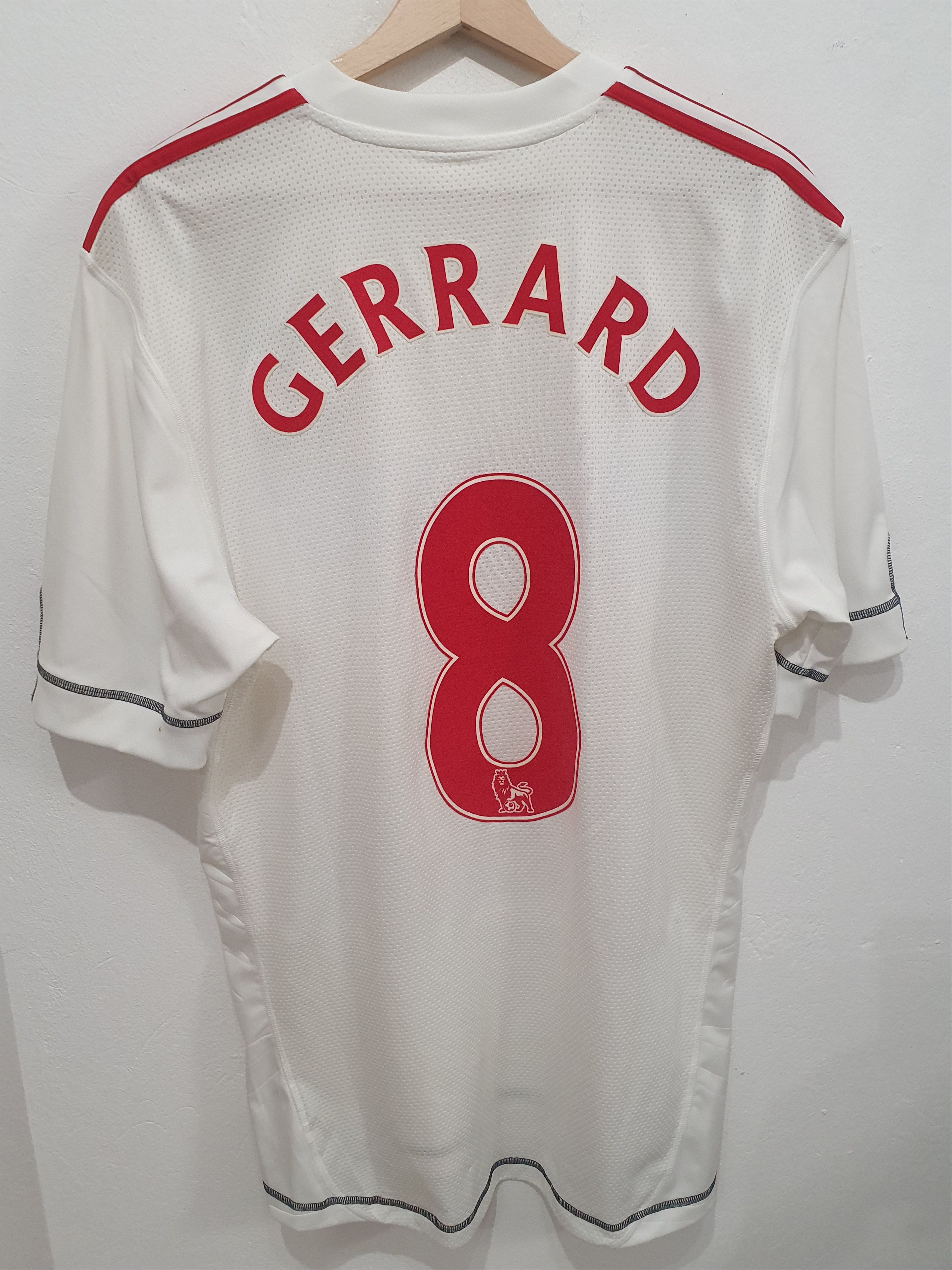 GERRARD LIVERPOOL FC 2009 2010 ADIDAS SIZE M / L jersey