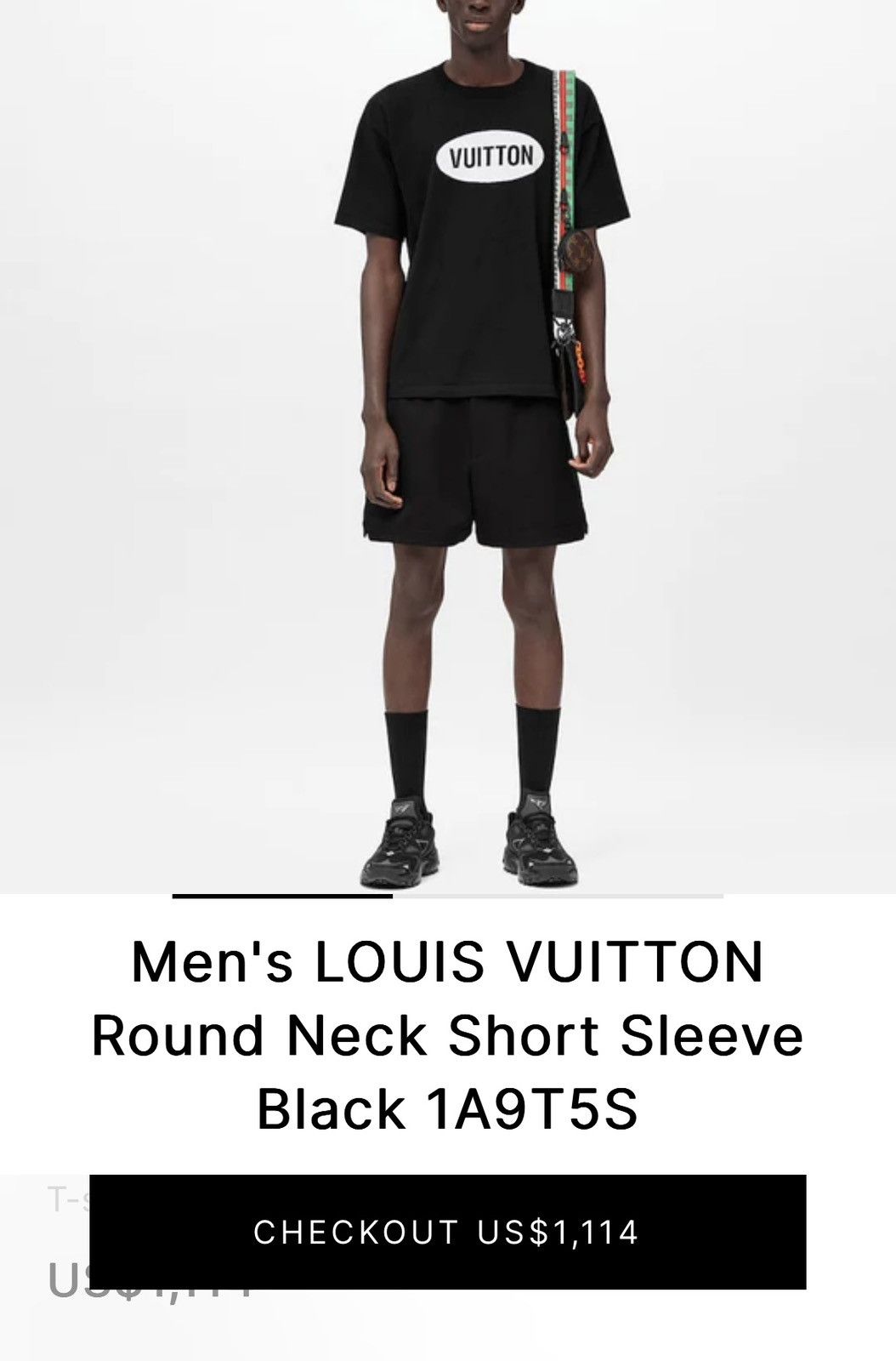 Louis Vuitton Louis Vuitton Black “Vuitton Oval” Tee Size US L / EU 52-54 / 3 - 11 Thumbnail
