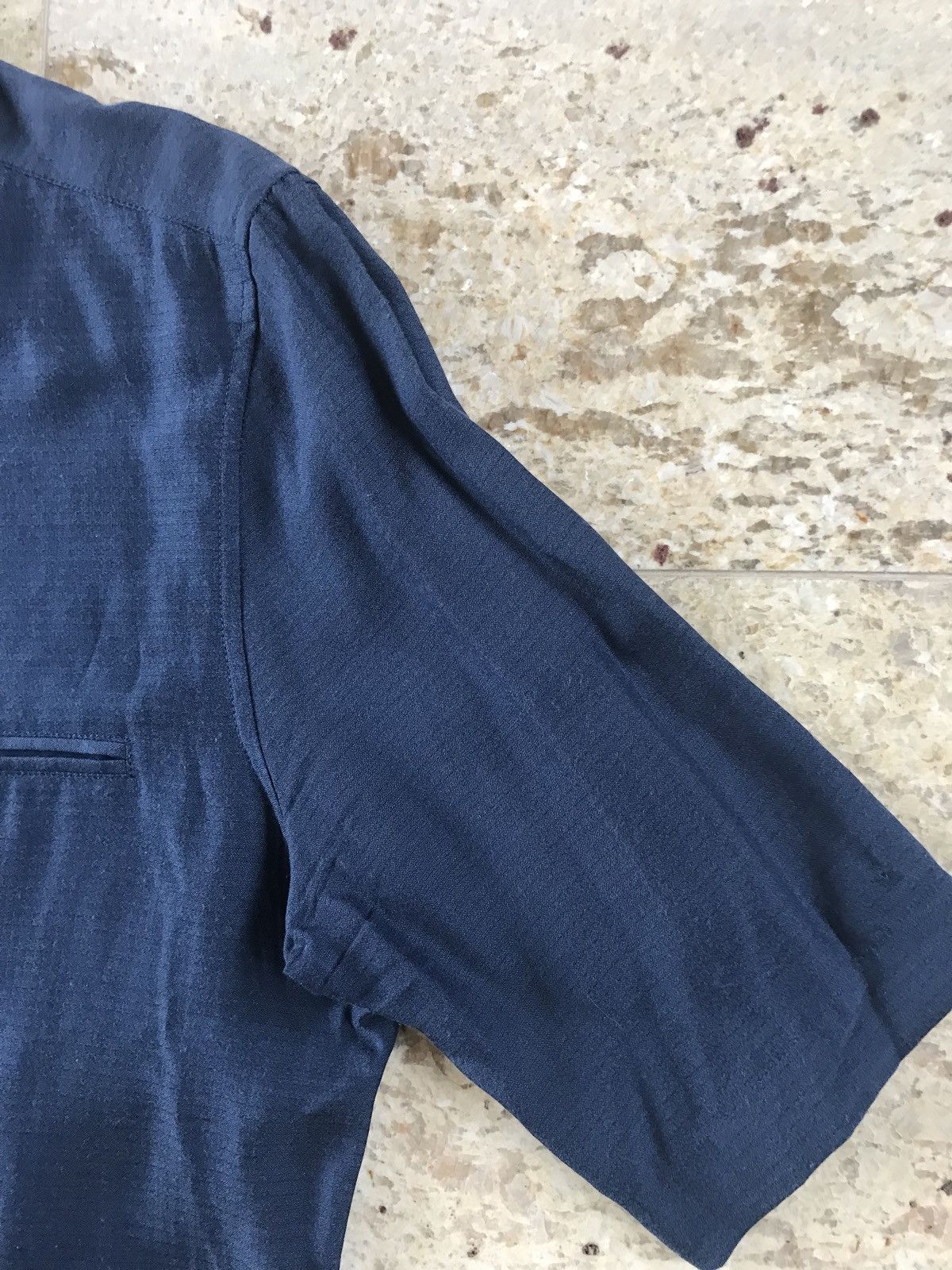 Vivienne Westwood o1rshd Silk Blend Button Up, SS In Navy Size US M / EU 48-50 / 2 - 7 Thumbnail