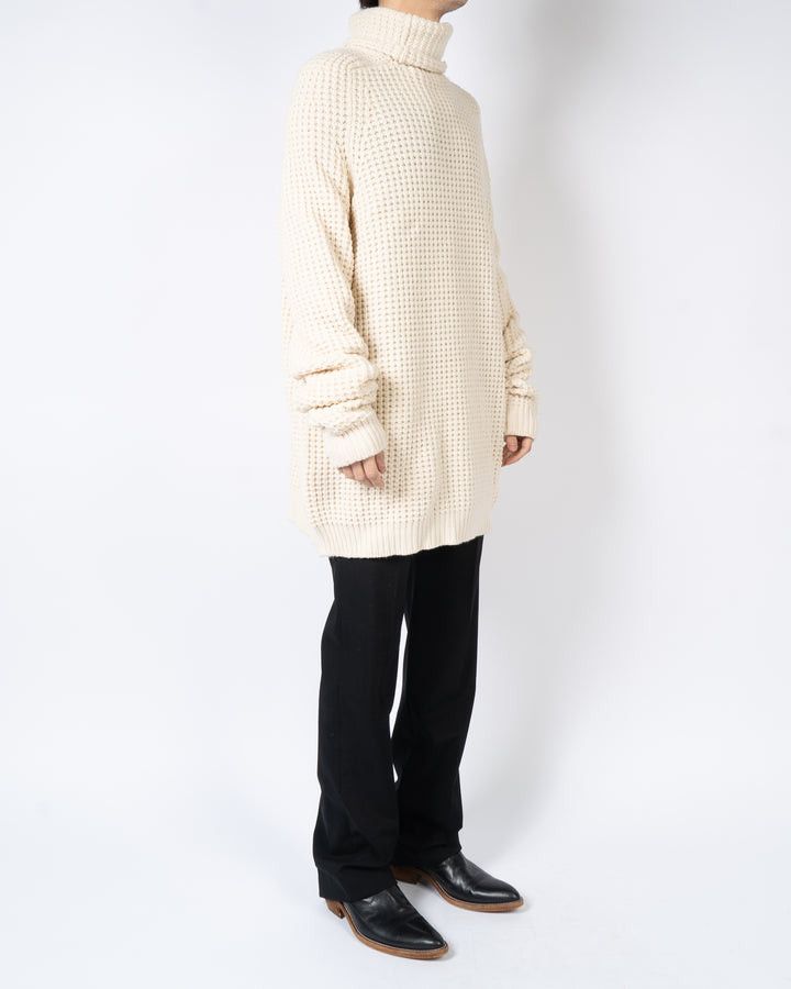 Haider Ackermann FW15 Ivory Oversized Turtle Neck Knit Size US S / EU 44-46 / 1 - 2 Thumbnail