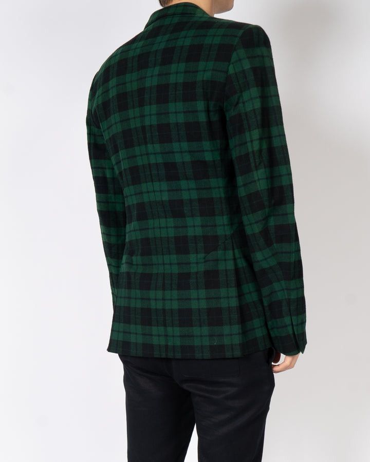 Haider Ackermann FW17 Turner Green Checked Blazer Sample Size US S / EU 44-46 / 1 - 5 Thumbnail