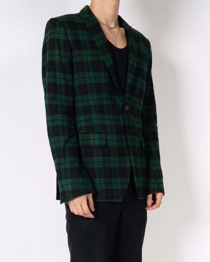 Haider Ackermann FW17 Turner Green Checked Blazer Sample Size US S / EU 44-46 / 1 - 4 Thumbnail