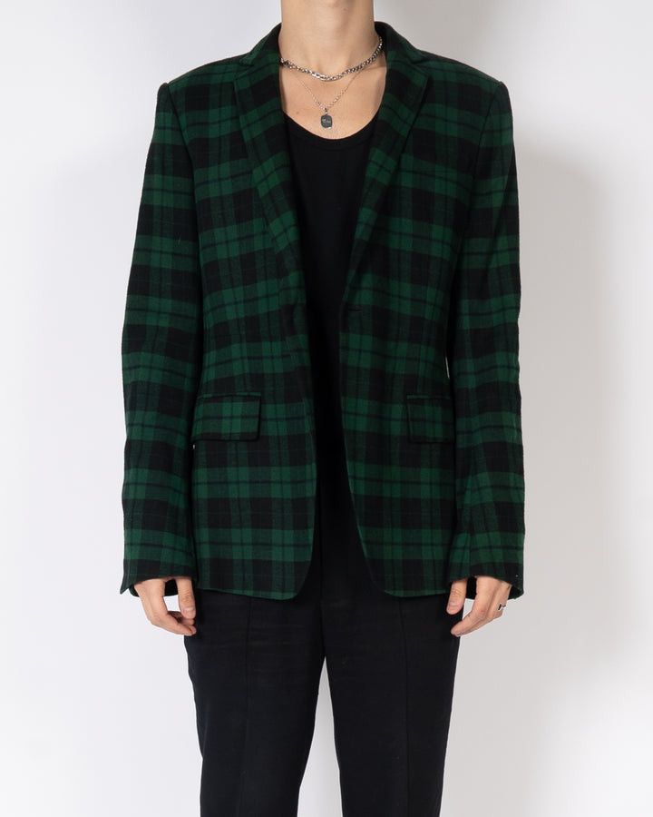 Haider Ackermann FW17 Turner Green Checked Blazer Sample Size US S / EU 44-46 / 1 - 1 Thumbnail