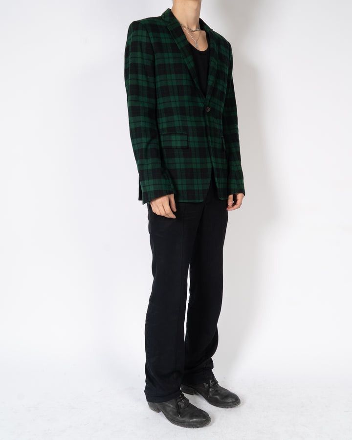 Haider Ackermann FW17 Turner Green Checked Blazer Sample Size US S / EU 44-46 / 1 - 3 Thumbnail