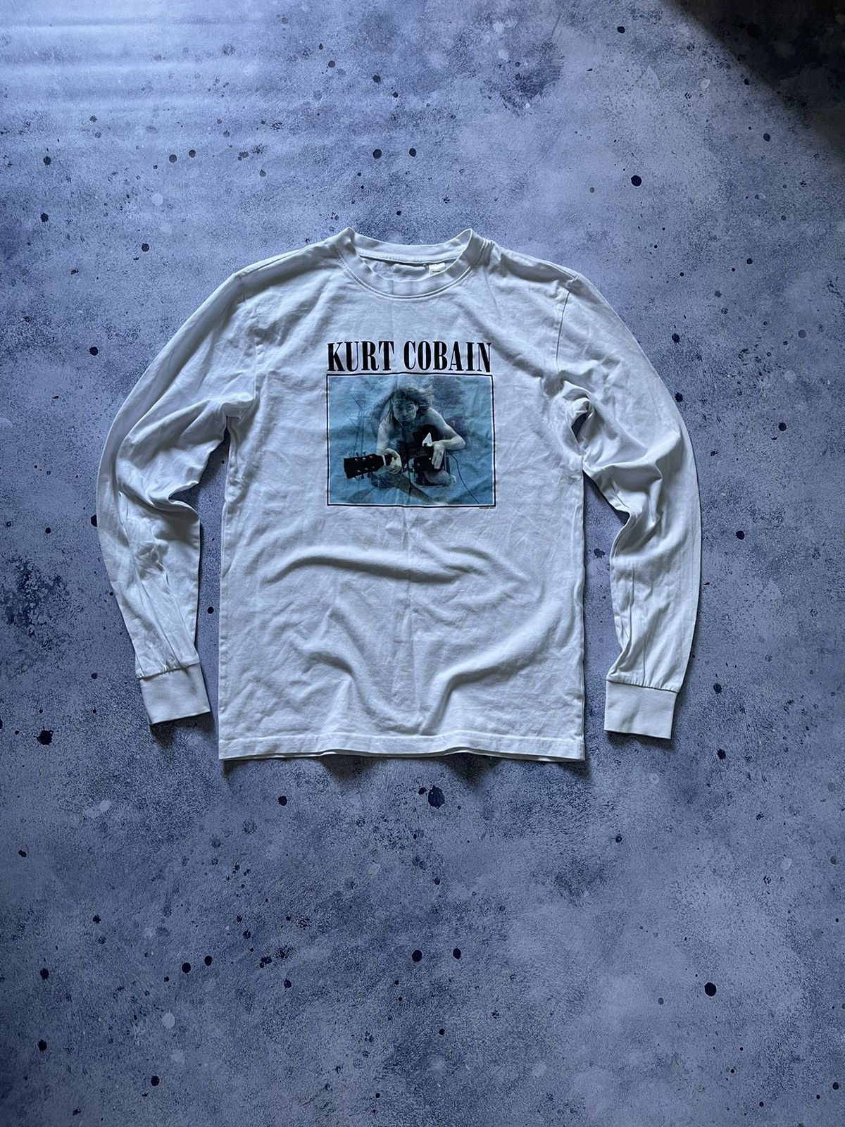 T-shirt Vintage Nirvana Kurt Cobain – Taille XL, Blanc, Occasion, Graphic Tee