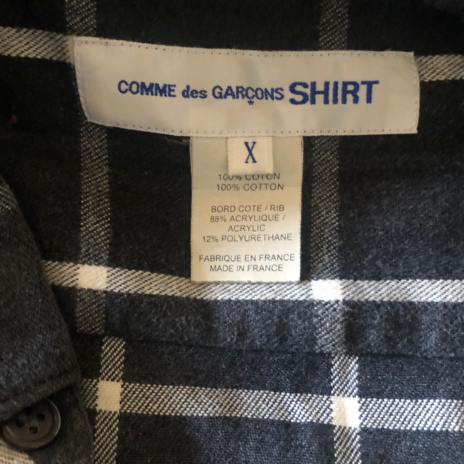 Comme des Garcons COMME des GARCONS SHIRT Check Flannel Shirt Size US XL / EU 56 / 4 - 2 Thumbnail