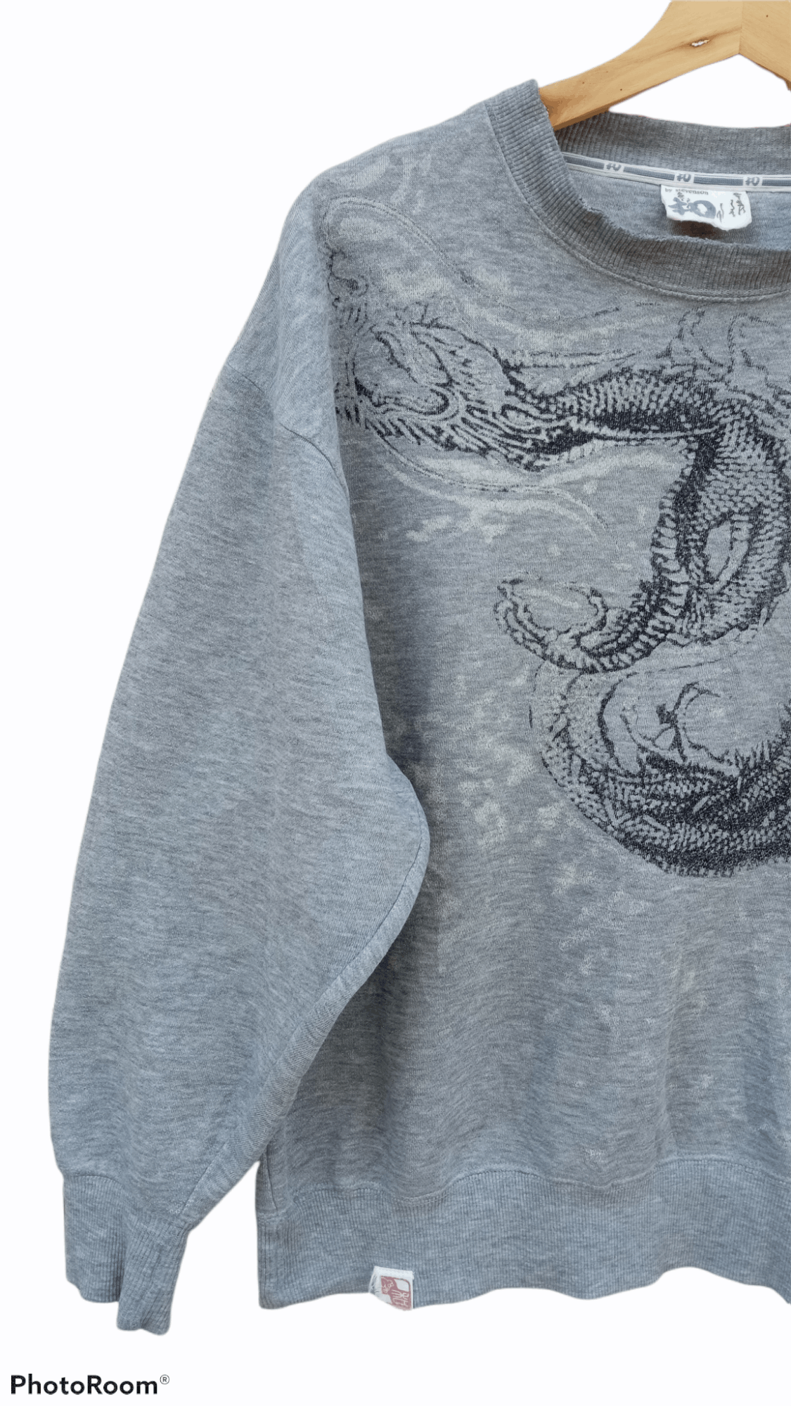 Japanese Brand × Stevenson Overall Co. × Vintage 🔥🔥Stevenson Flying Dragon Sweatshirt Size US L / EU 52-54 / 3 - 5 Thumbnail