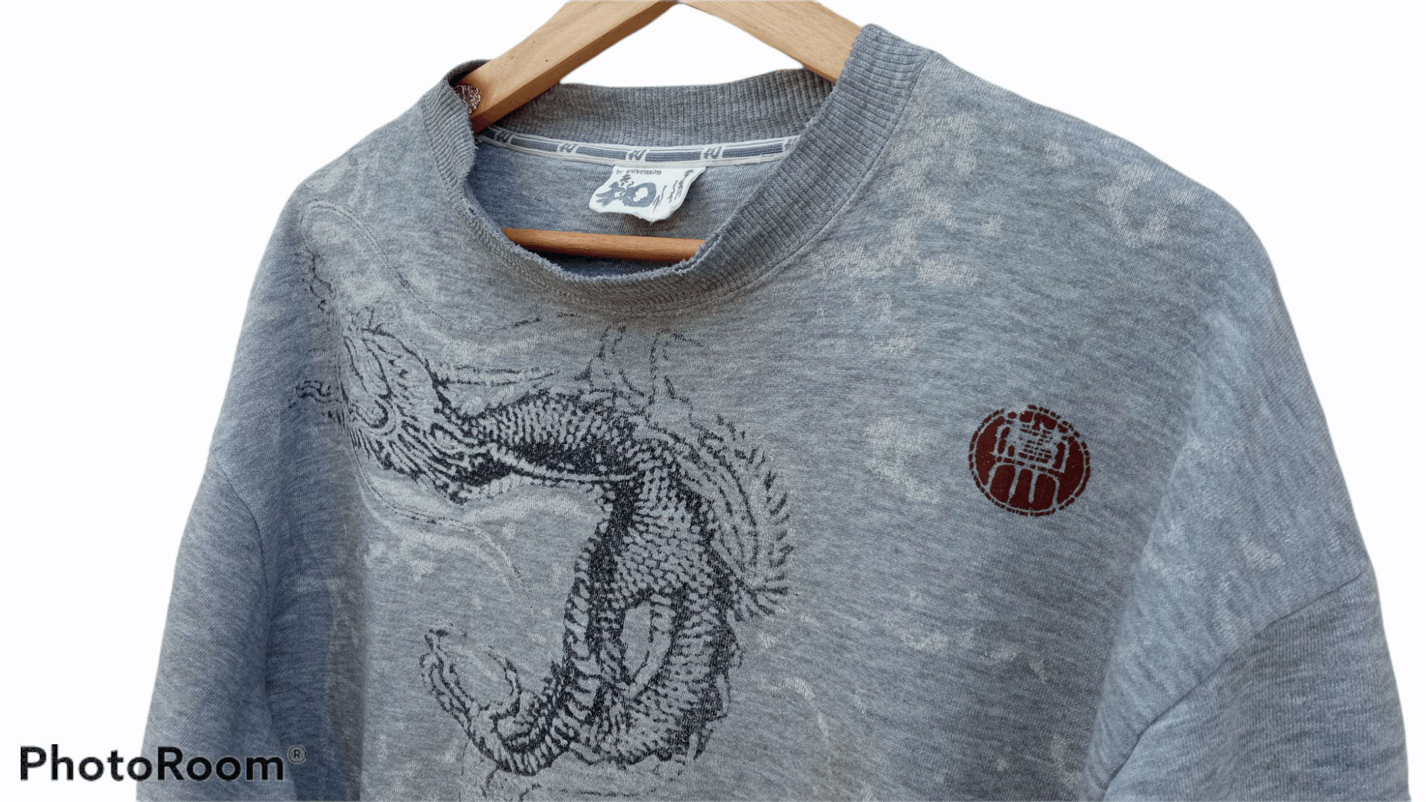 Japanese Brand × Stevenson Overall Co. × Vintage 🔥🔥Stevenson Flying Dragon Sweatshirt Size US L / EU 52-54 / 3 - 16 Thumbnail
