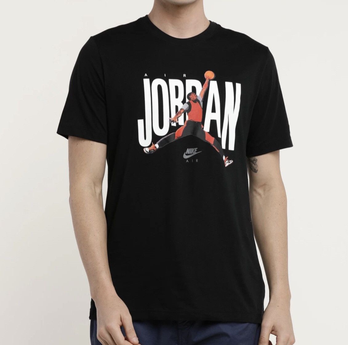 Jordan Brand Nike Air Jordan Black Tee Size US XL / EU 56 / 4 - 1 Thumbnail