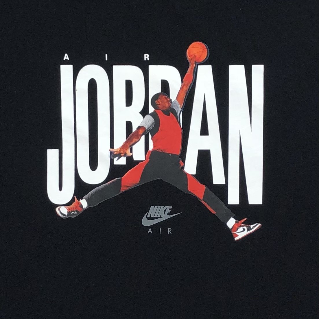 Jordan Brand Nike Air Jordan Black Tee Size US XL / EU 56 / 4 - 4 Thumbnail