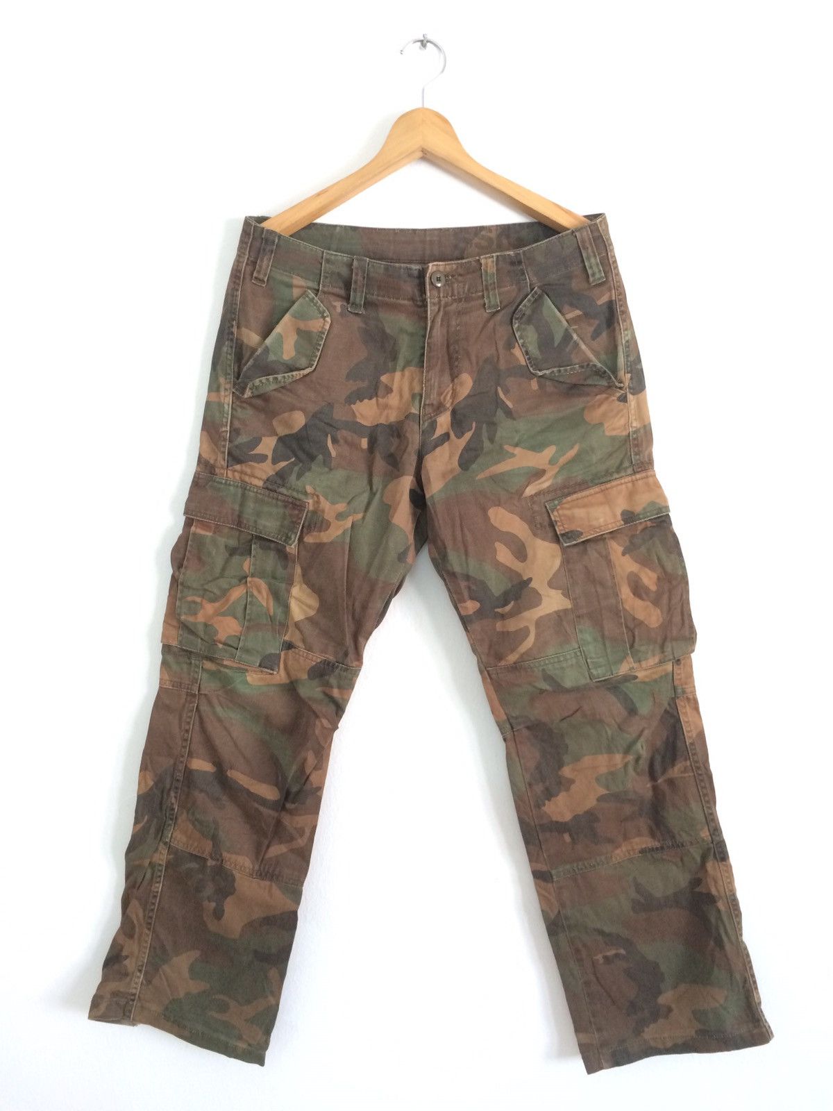 Global Work × Japanese Brand × Vintage 🔥🔥Global Work Camouflage Military Style Cargo Pants Size US 33 - 1 Thumbnail