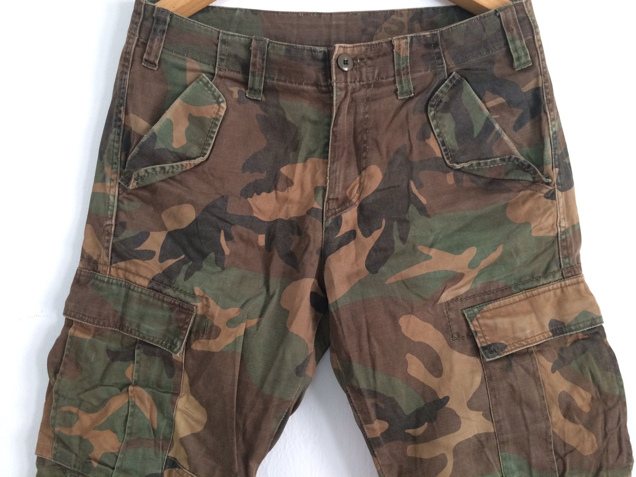 Global Work × Japanese Brand × Vintage 🔥🔥Global Work Camouflage Military Style Cargo Pants Size US 33 - 5 Thumbnail