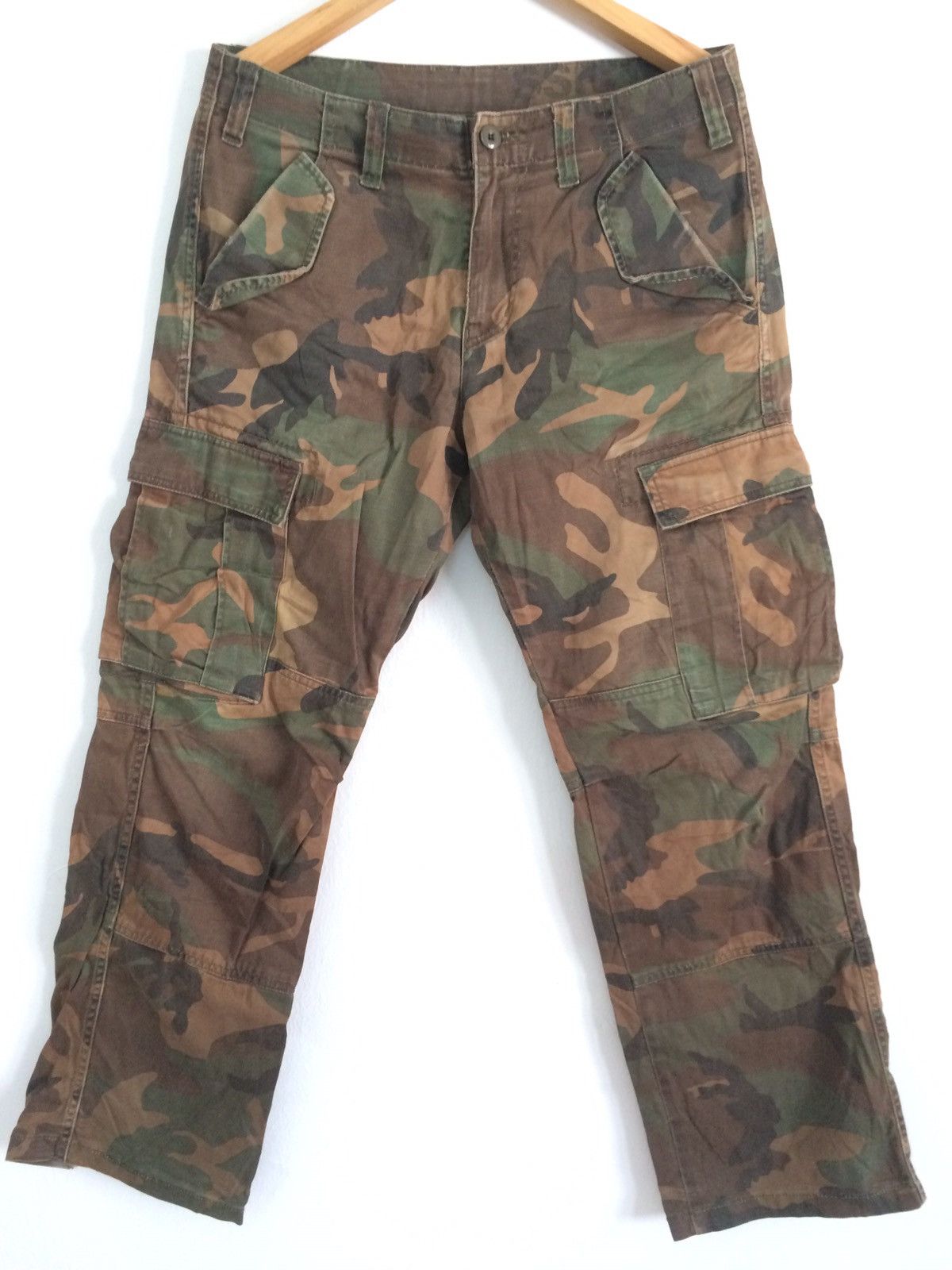 Global Work × Japanese Brand × Vintage 🔥🔥Global Work Camouflage Military Style Cargo Pants Size US 33 - 4 Thumbnail