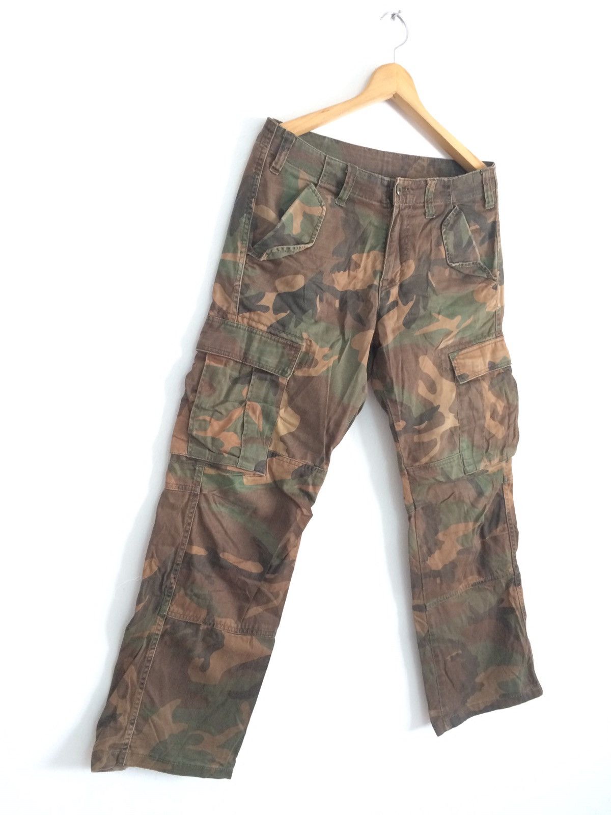 Global Work × Japanese Brand × Vintage 🔥🔥Global Work Camouflage Military Style Cargo Pants Size US 33 - 2 Thumbnail
