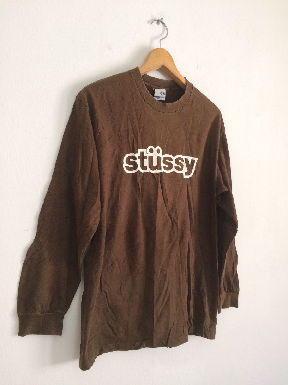 Stussy × Vintage 🔥🔥Vintage 90's Stussy Spellout Logo T-Shirt Size US M / EU 48-50 / 2 - 2 Thumbnail