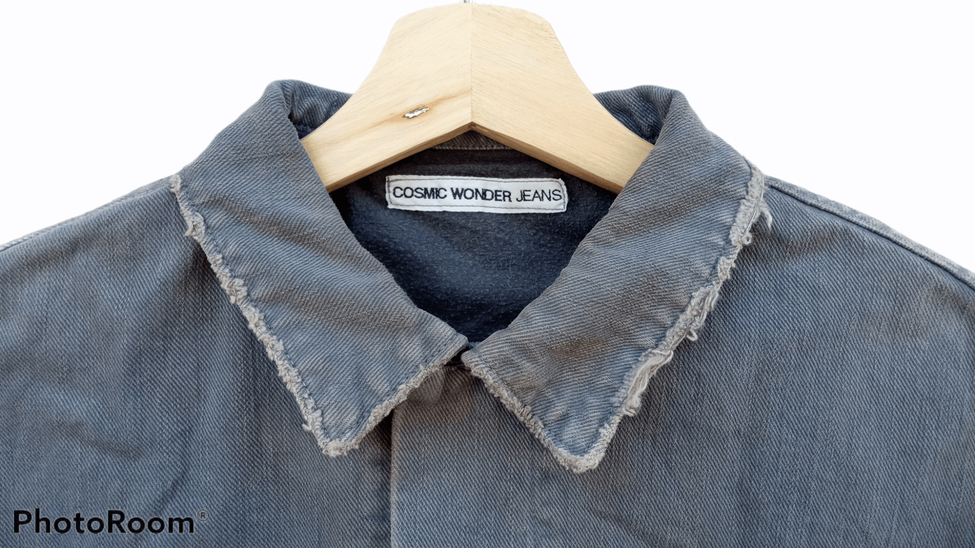 Cosmic Wonder × Japanese Brand × Vintage 🔥🔥Cosmic Wonder Distressed Denim Trucker Jacket Size US M / EU 48-50 / 2 - 7 Thumbnail