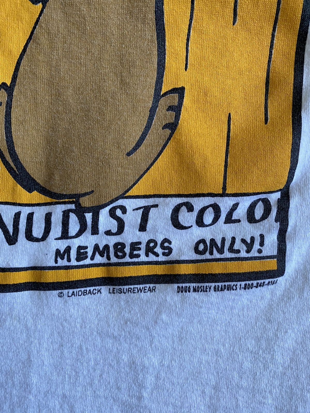 Vintage The Bear Facts Animal Humor Tee Nudist Colony Fits Large Size US L / EU 52-54 / 3 - 4 Thumbnail