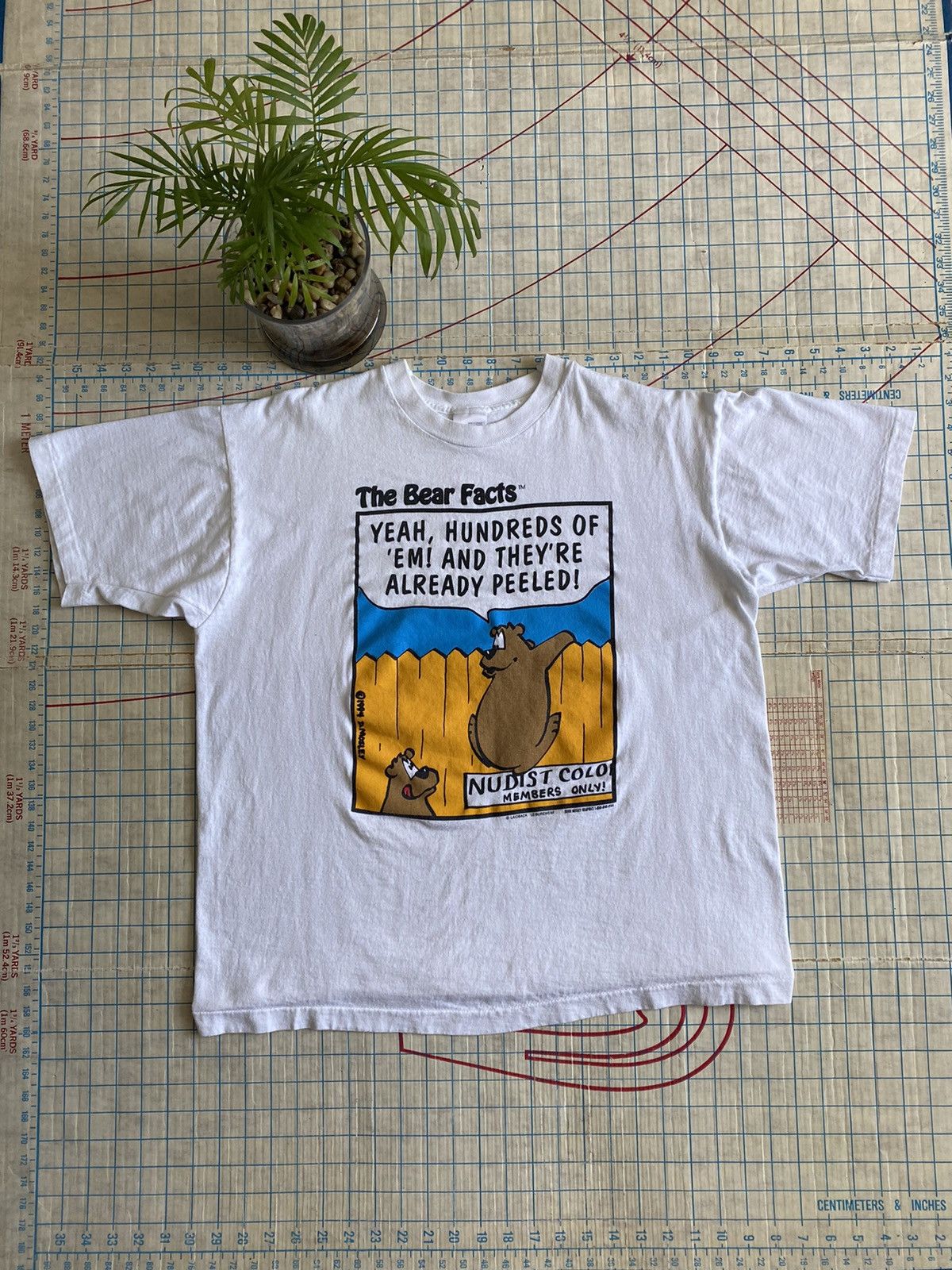 Vintage The Bear Facts Animal Humor Tee Nudist Colony Fits Large Size US L / EU 52-54 / 3 - 2 Thumbnail